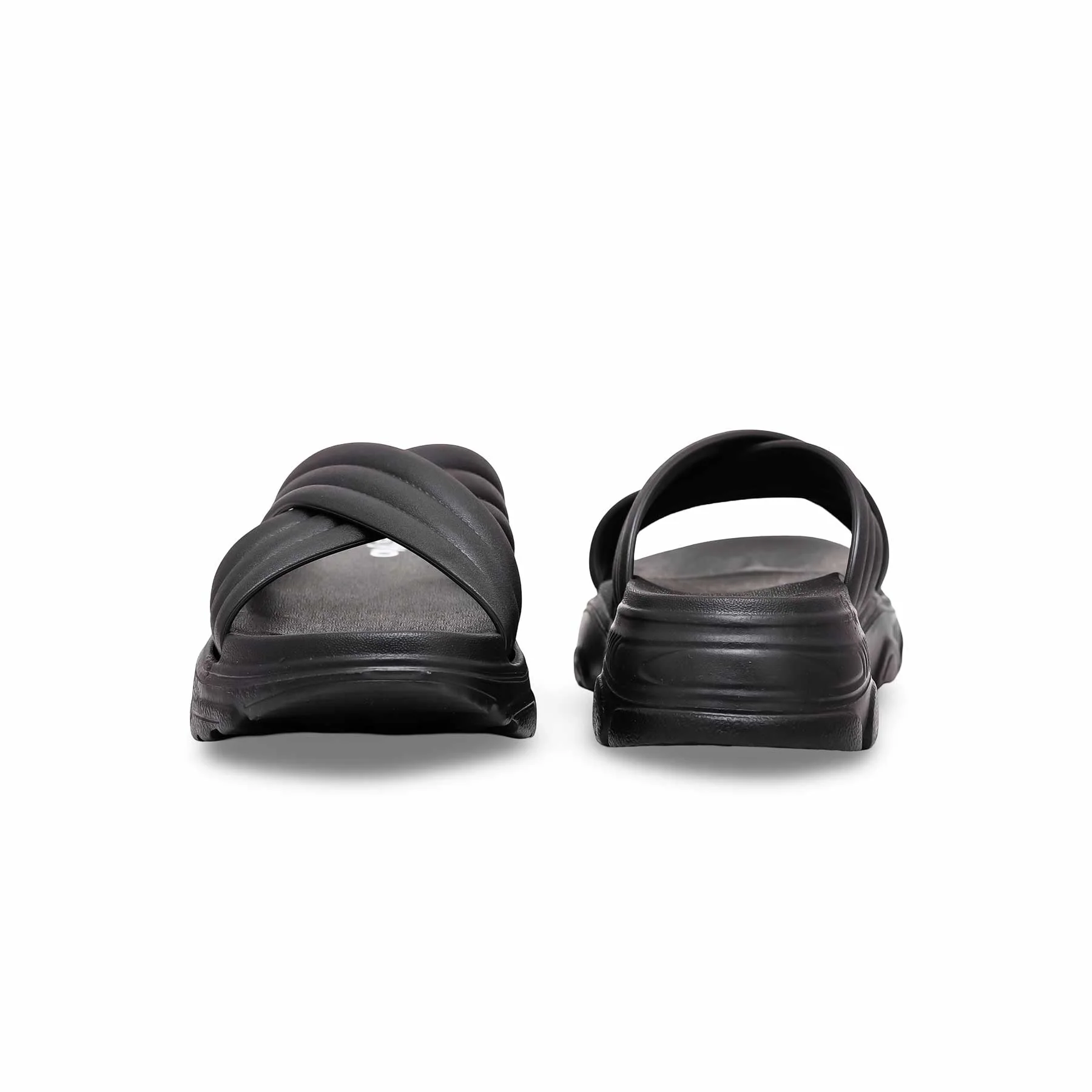 Women's Black Casual Slipper CL9300 - Image 3