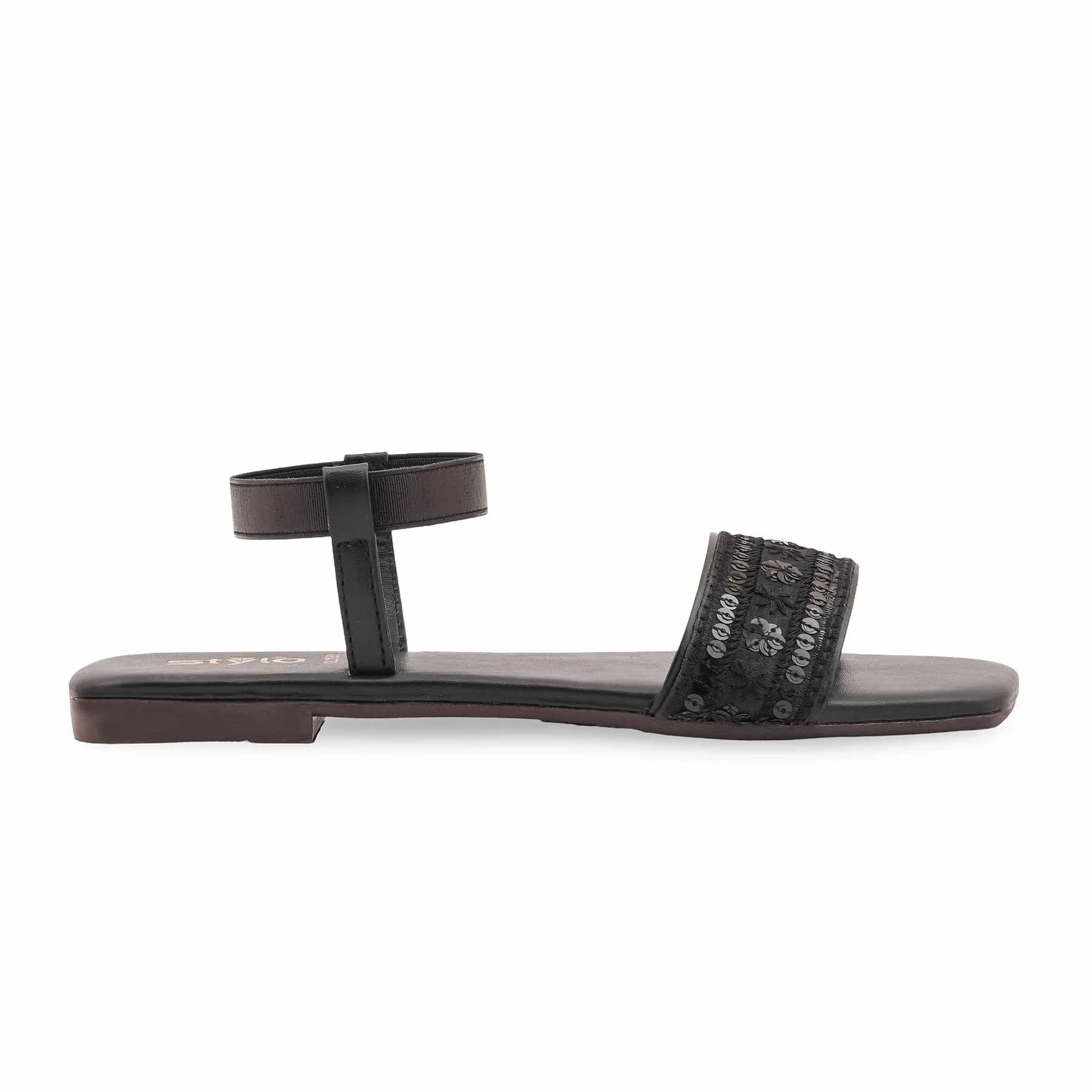 Black Casual Sandal For Women CL2191 - Image 2