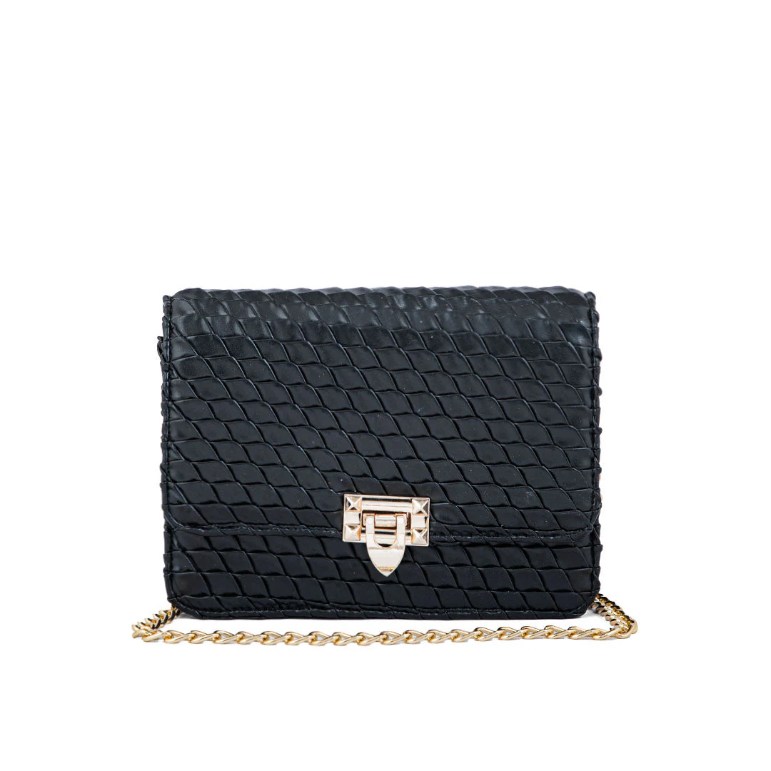 Black Casual Shoulder Bag For Ladies P55660