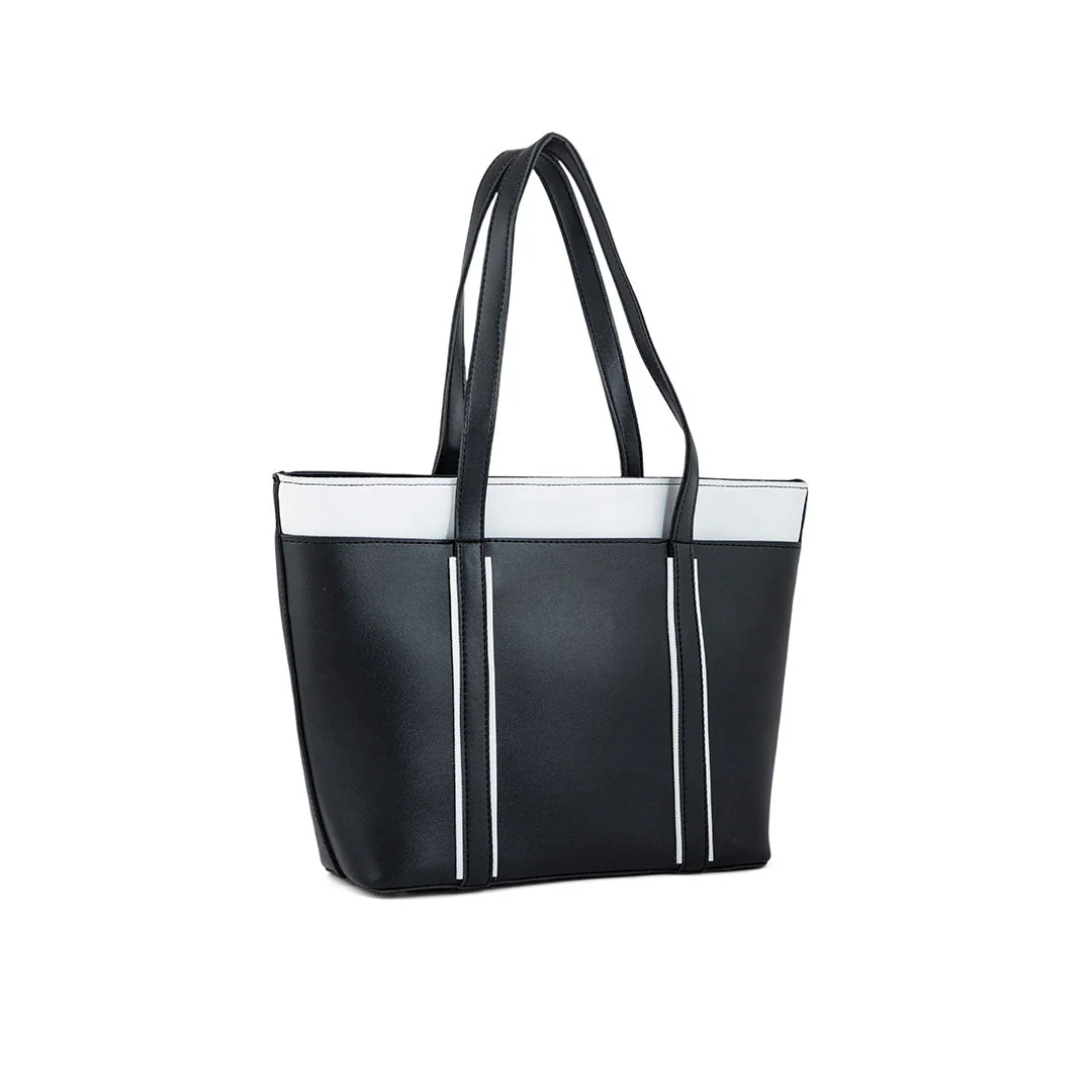 Black Casual Shoulder Bag For Ladies P56189 - Image 2
