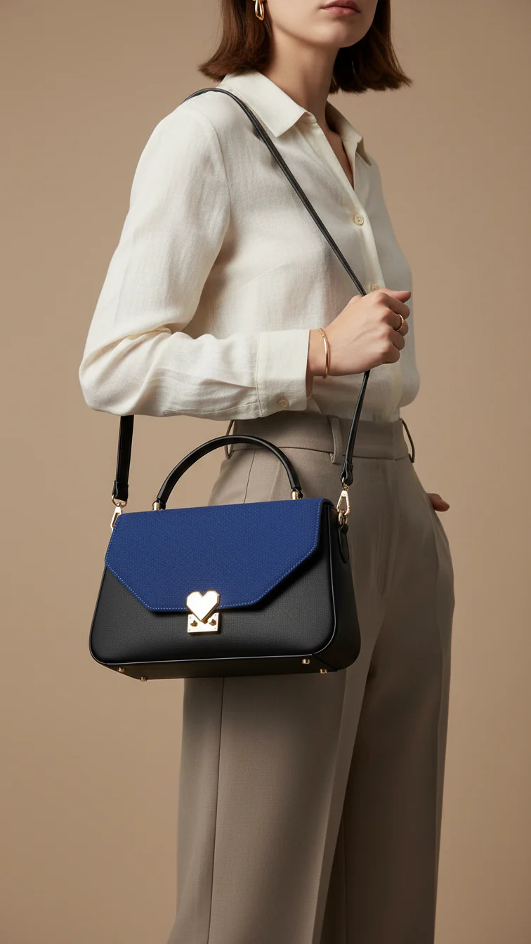Black Casual Shoulder Bag For Women P55804