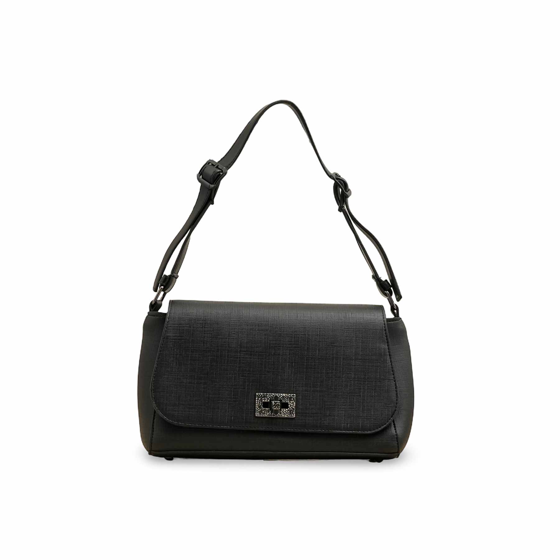 Black Casual Shoulder Bag For Women P55817 - Image 2