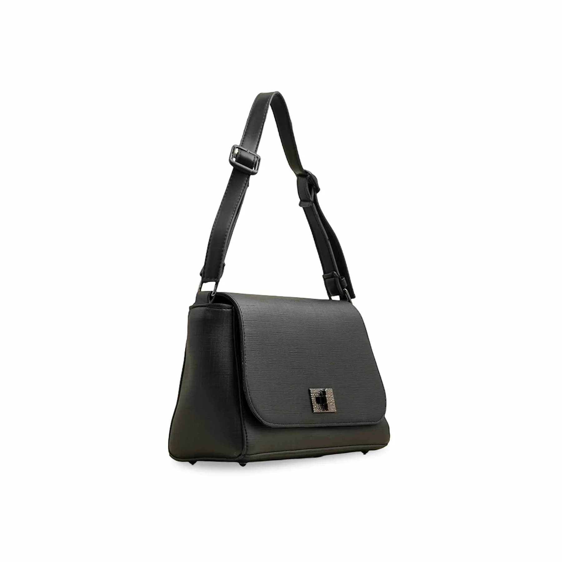 Black Casual Shoulder Bag For Women P55817 - Image 3
