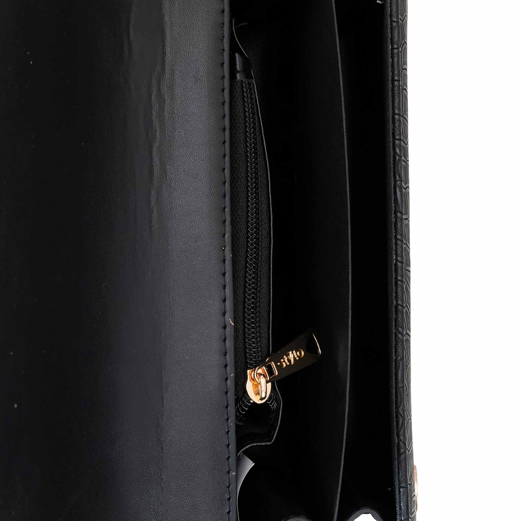 Black Casual Shoulder Bag For Women P55826 - Image 5
