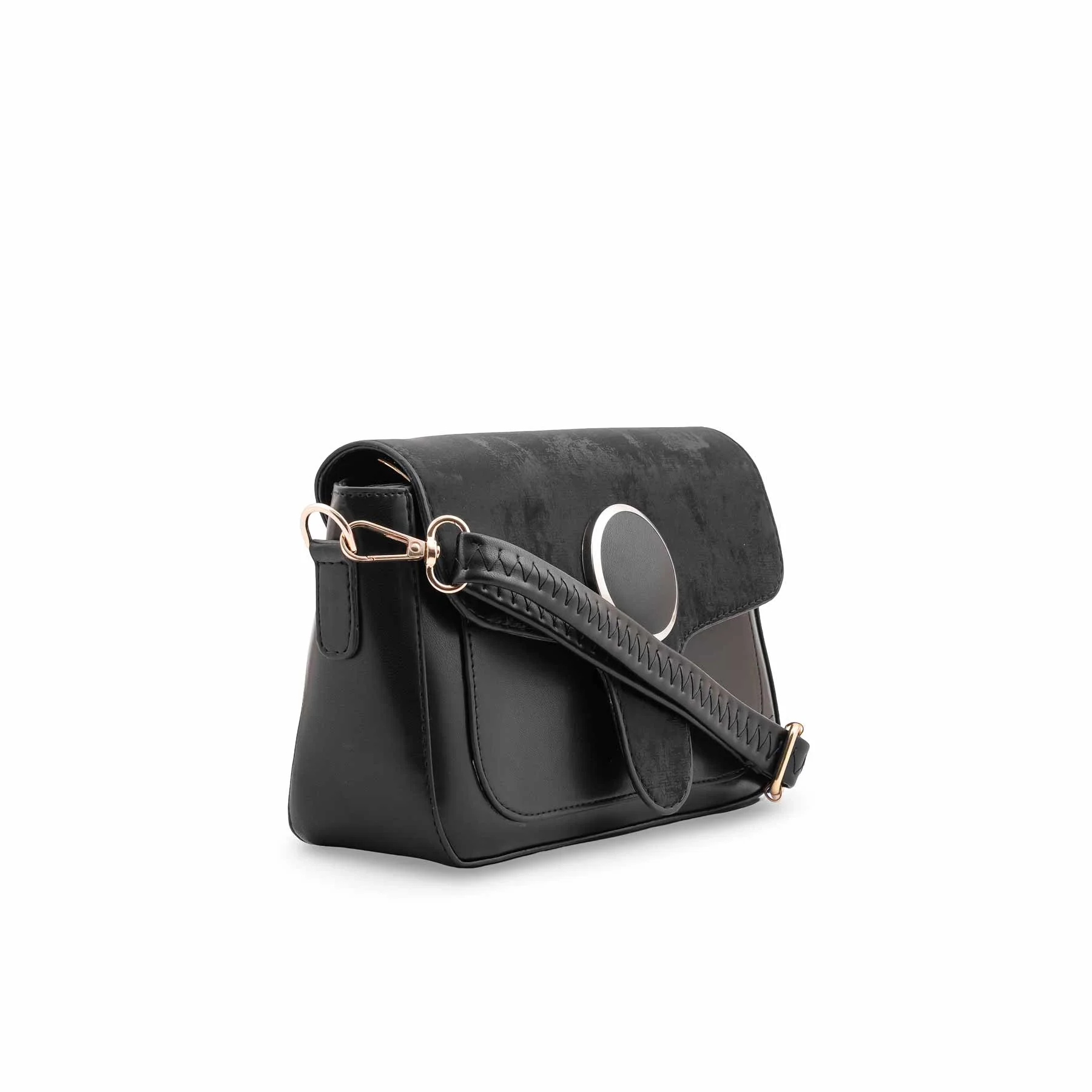 Black Casual Shoulder Bag For Women P55868 - Image 3
