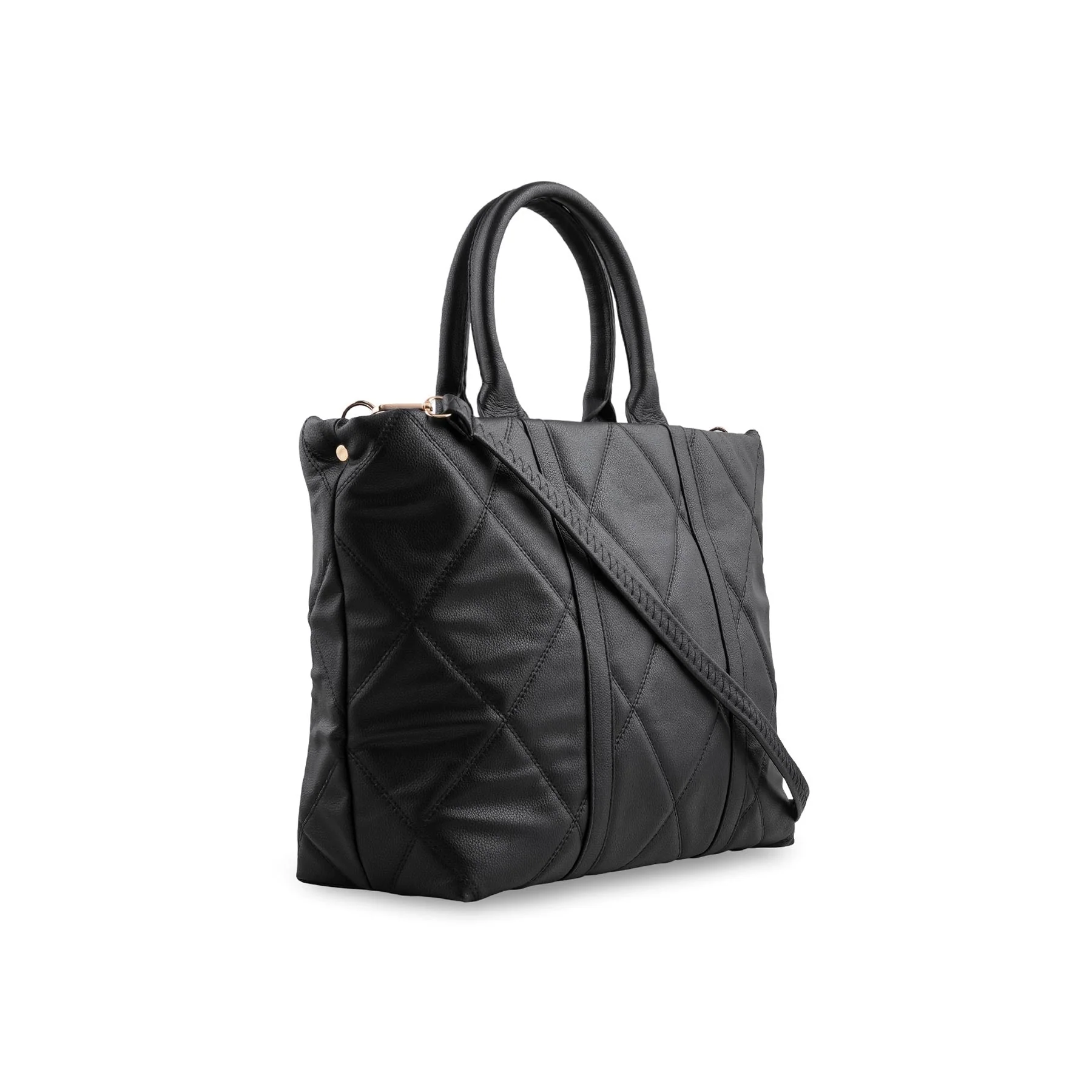 Black Casual Shoulder Bag For Women P55874 - Image 3