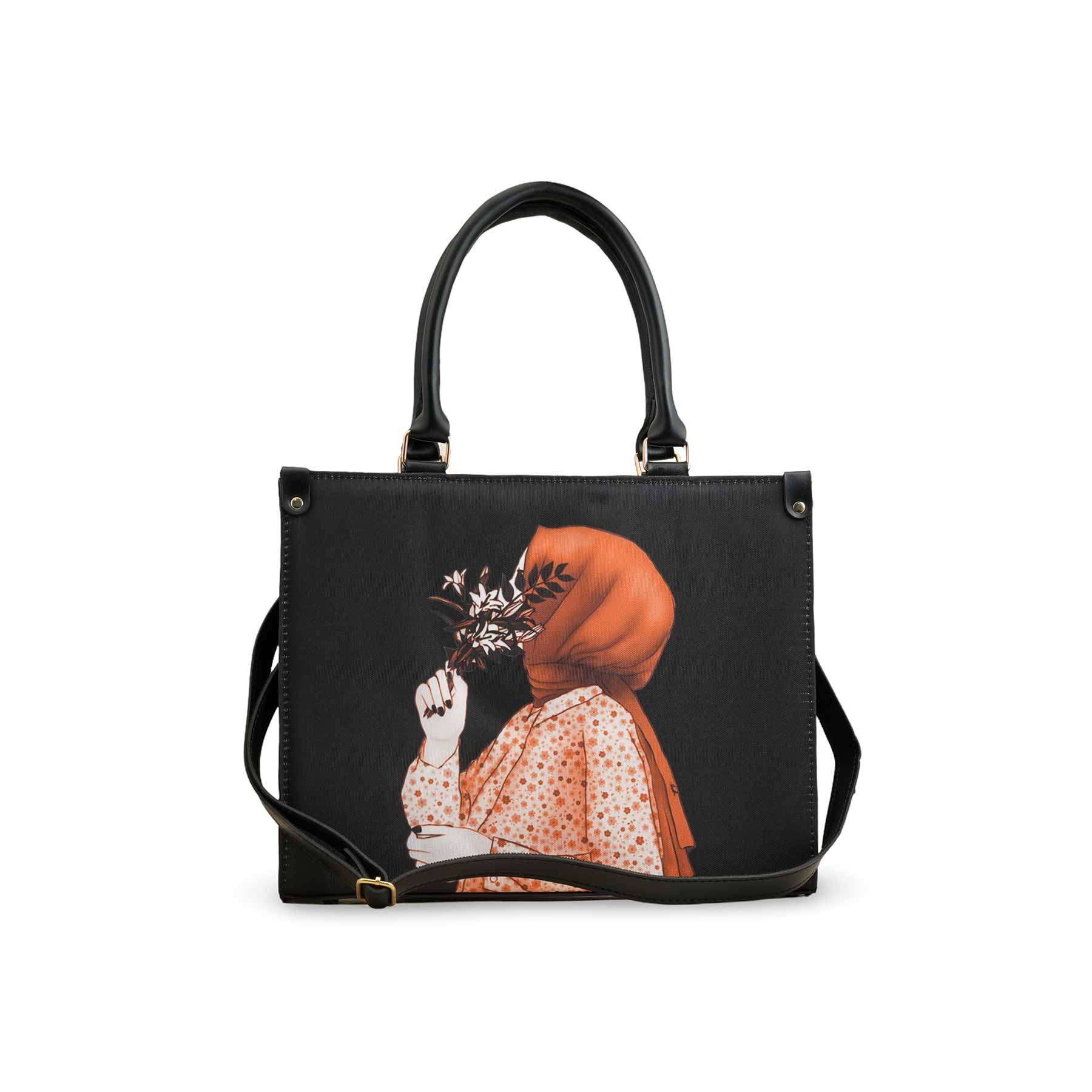 Black Casual Shoulder Bag For Women P56257 - Image 2