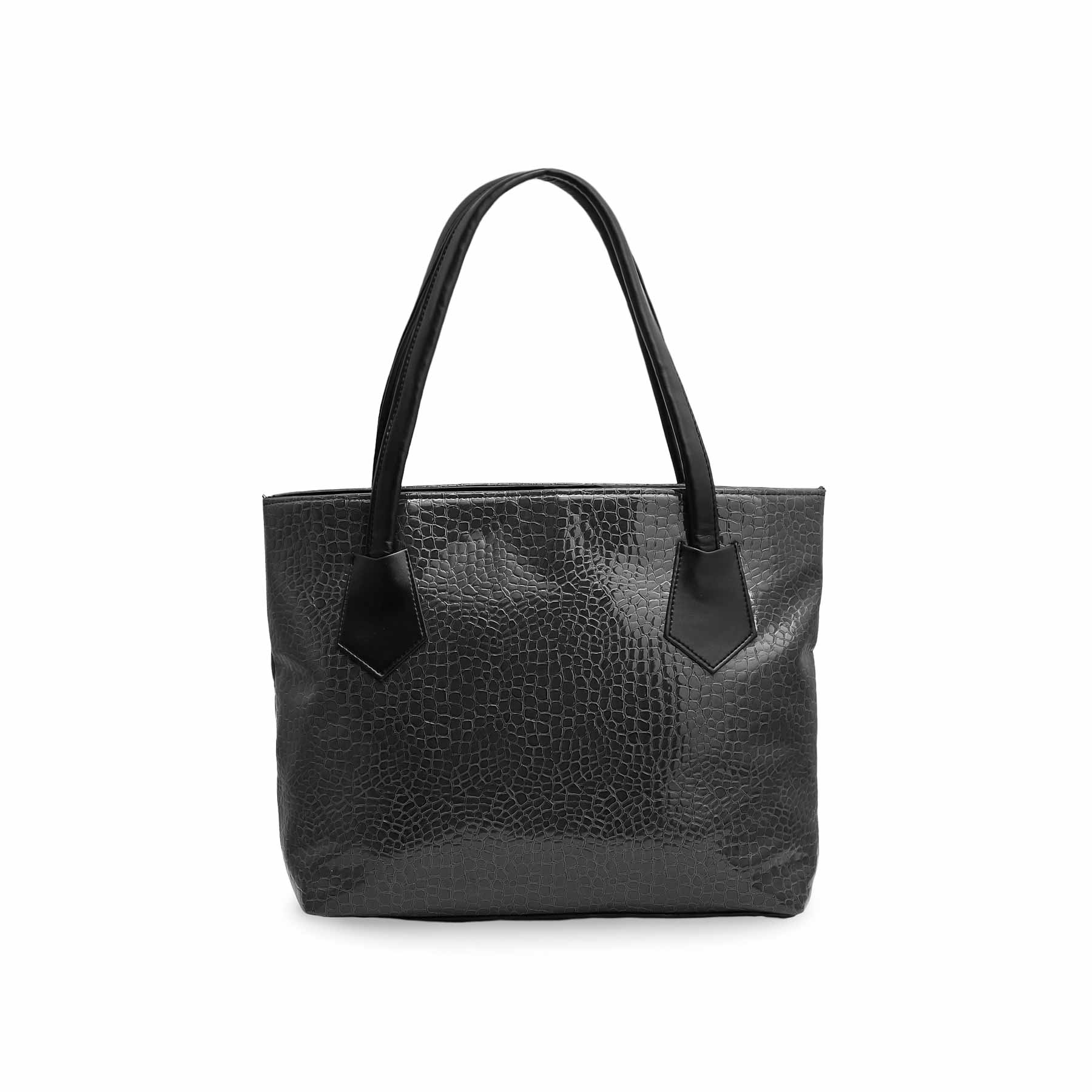 Black Casual Shoulder Bag P54162 - Image 3