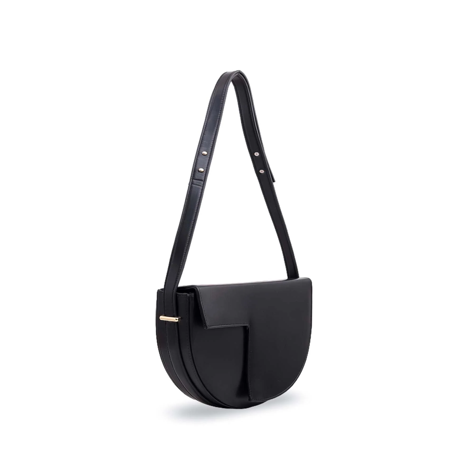 Black Casual Shoulder Bag P54566 - Image 2