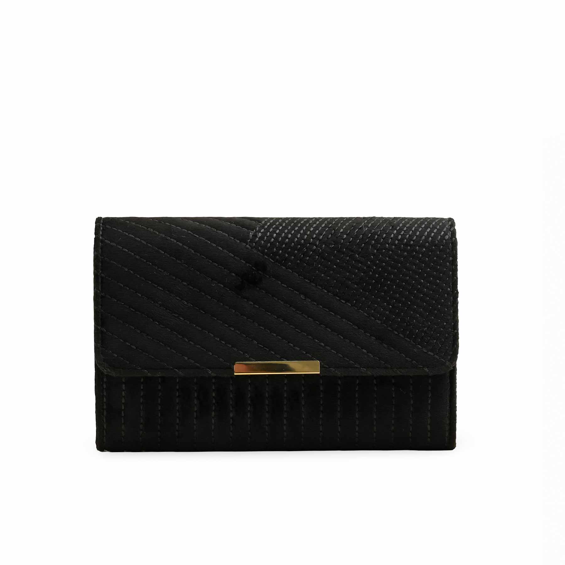 Black Casual Shoulder Bag P56270 - Image 2