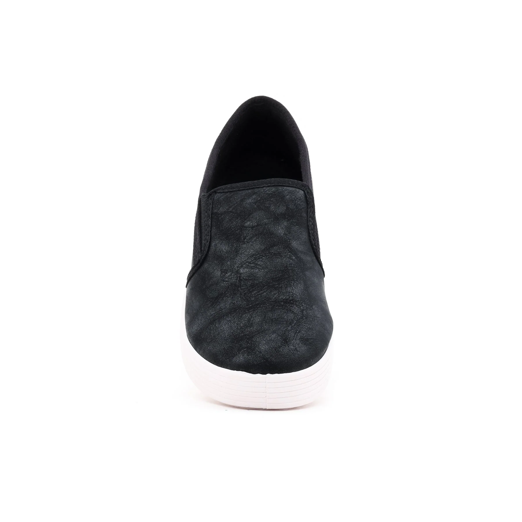 Black Casual Slip Ons AT9076 - Image 3