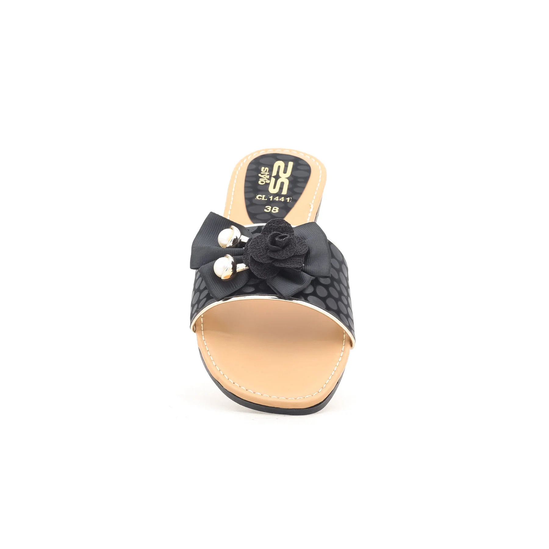 Black Casual Slipper CL1441 - Image 3