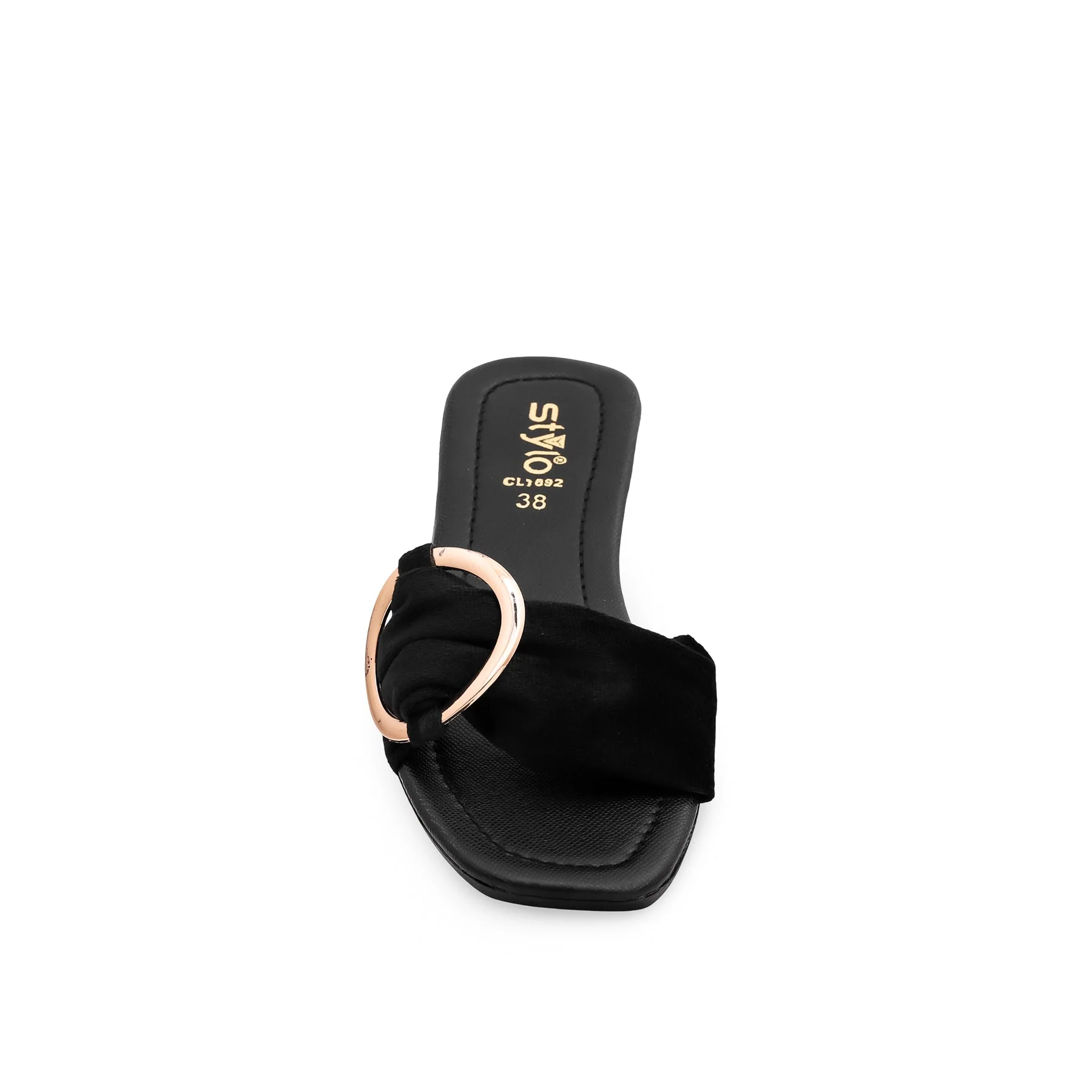 Black Casual Slipper CL1692 - Image 3