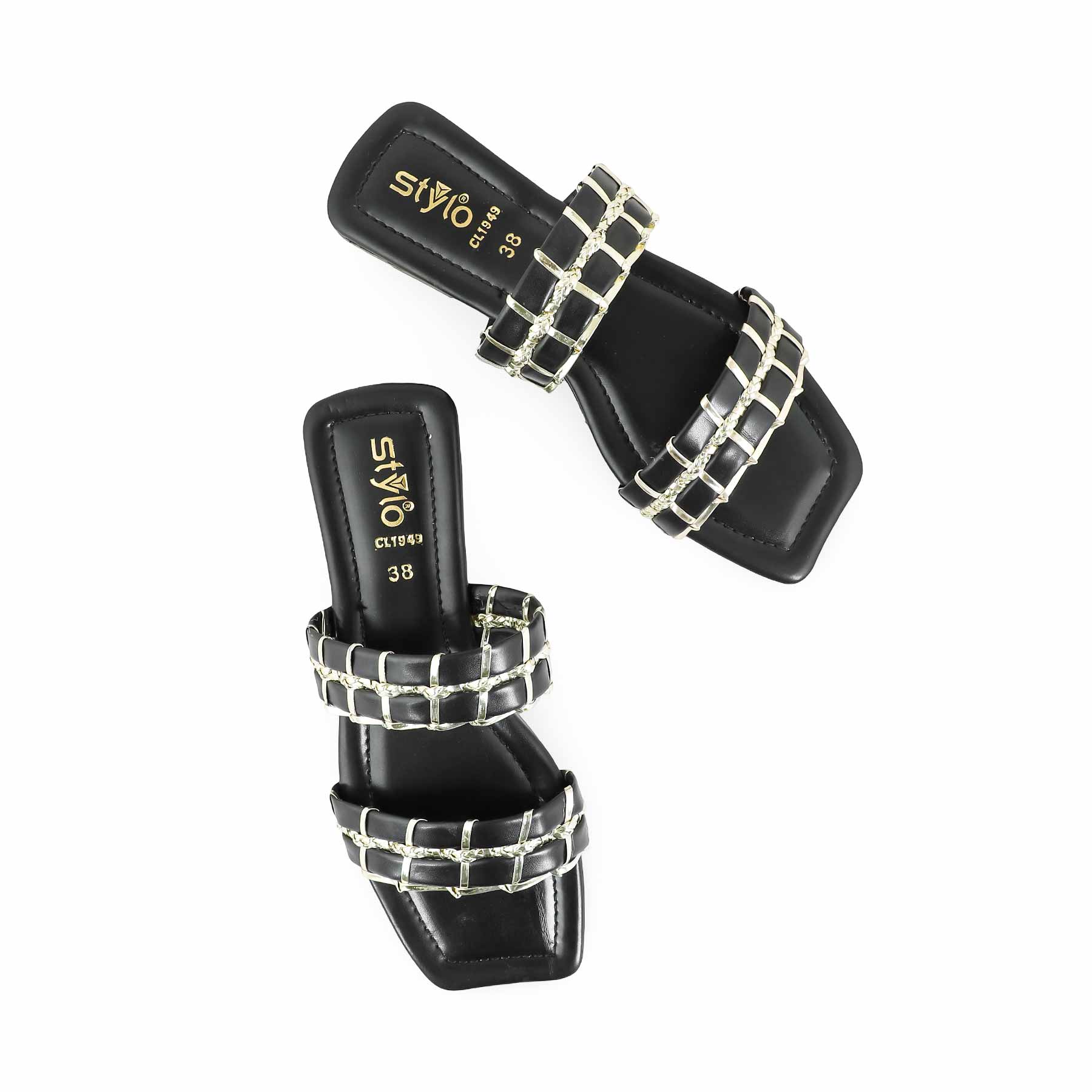 Black Casual Slipper CL1949 - Image 5