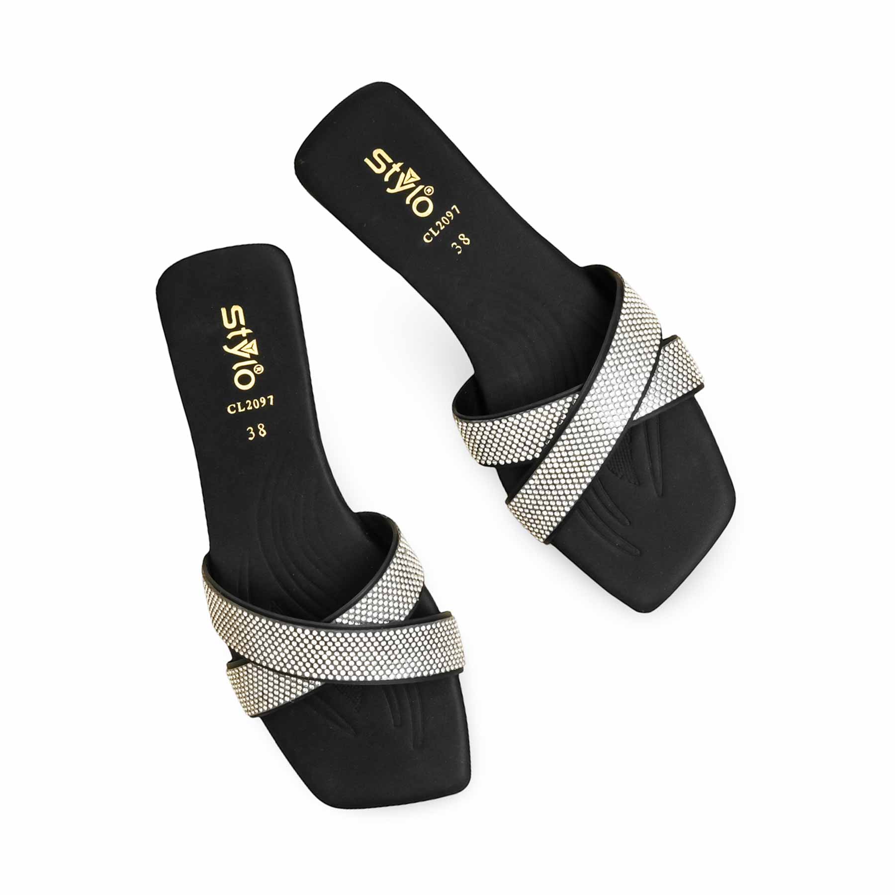 Black Casual Slipper CL2097 - Image 5