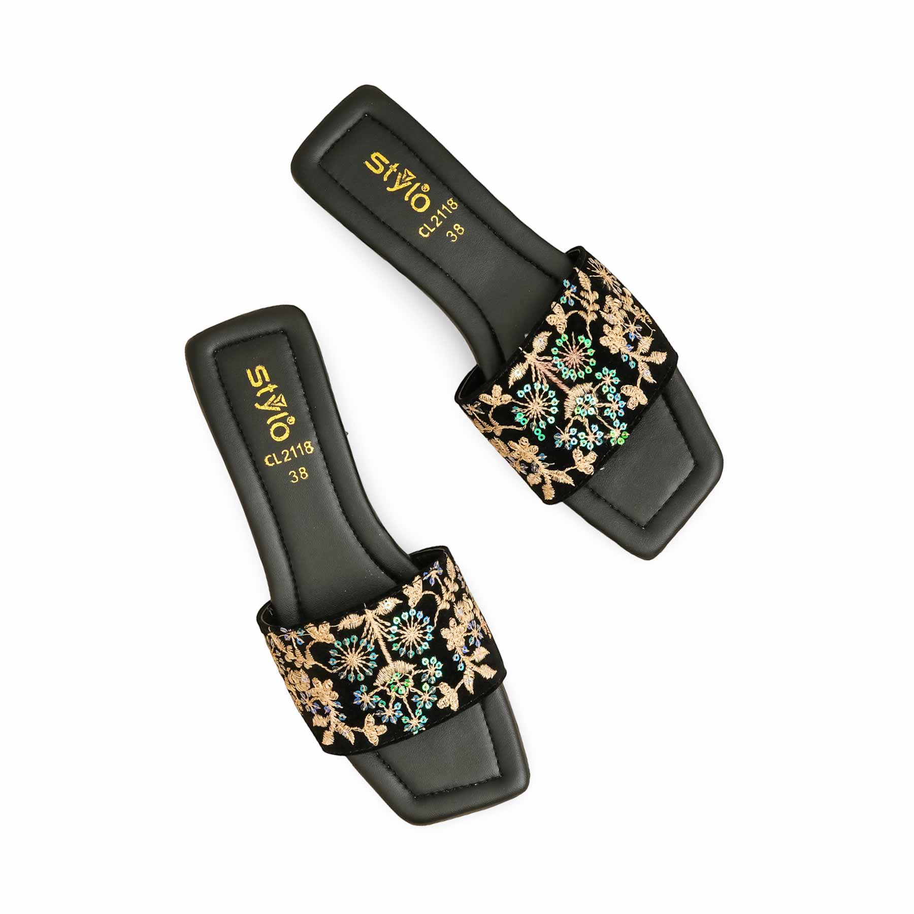 Black Casual Slipper CL2118 - Image 5