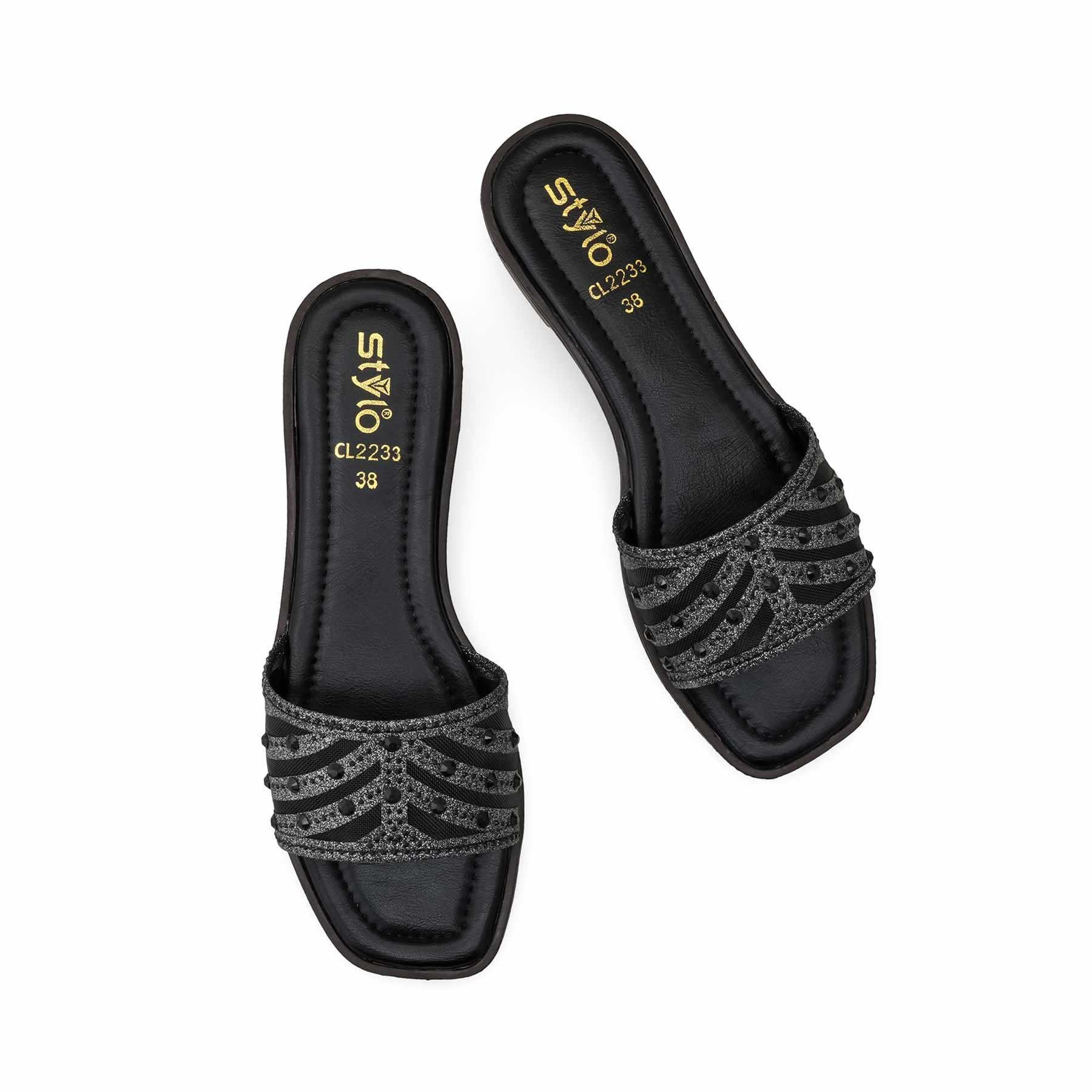 Black Casual Slipper CL2233 - Image 5