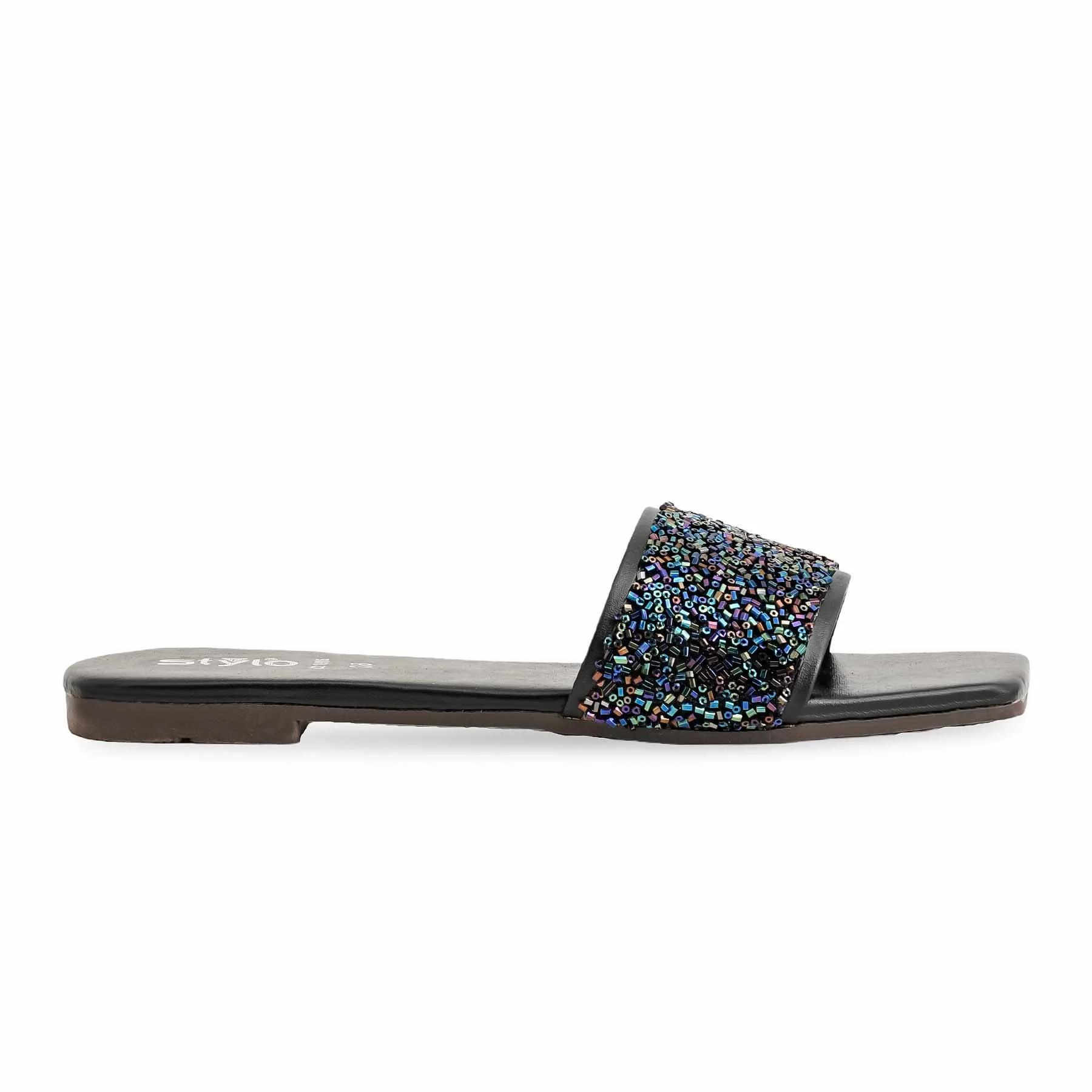 Black Casual Slipper For Ladies CL1916 - Image 2