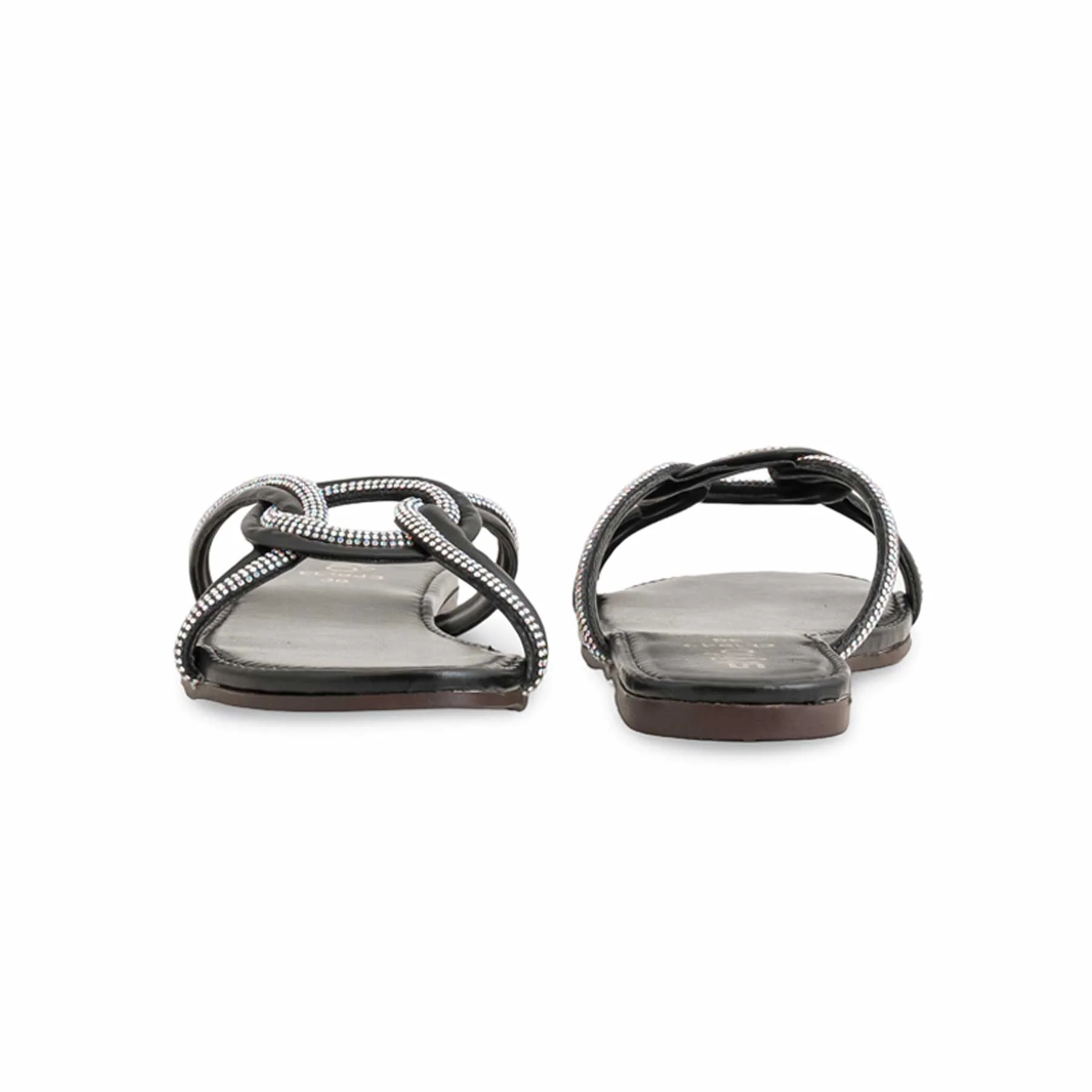 Black Casual Slipper For Ladies CL1943 - Image 4
