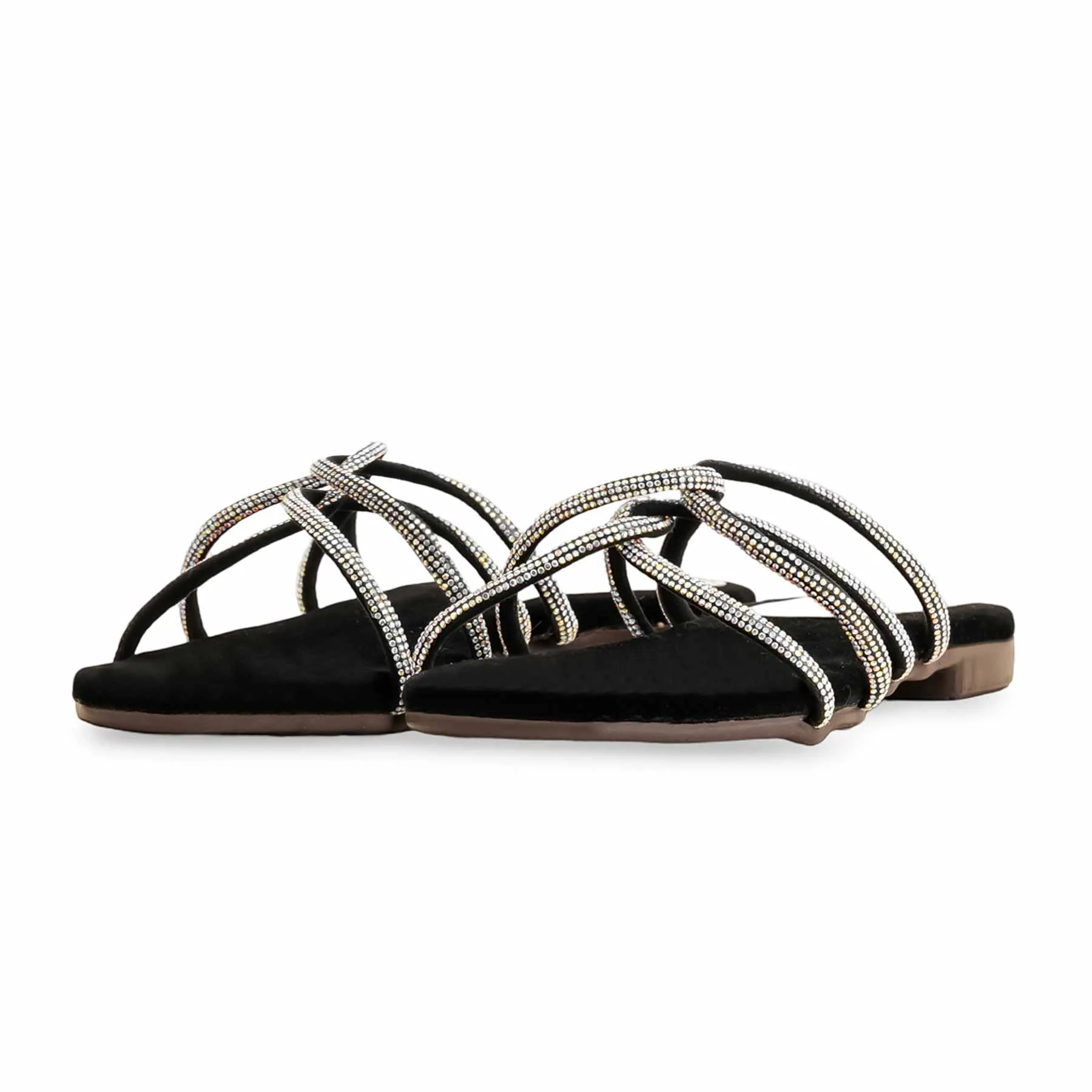 Black Casual Slipper For Ladies CL1972 - Image 3