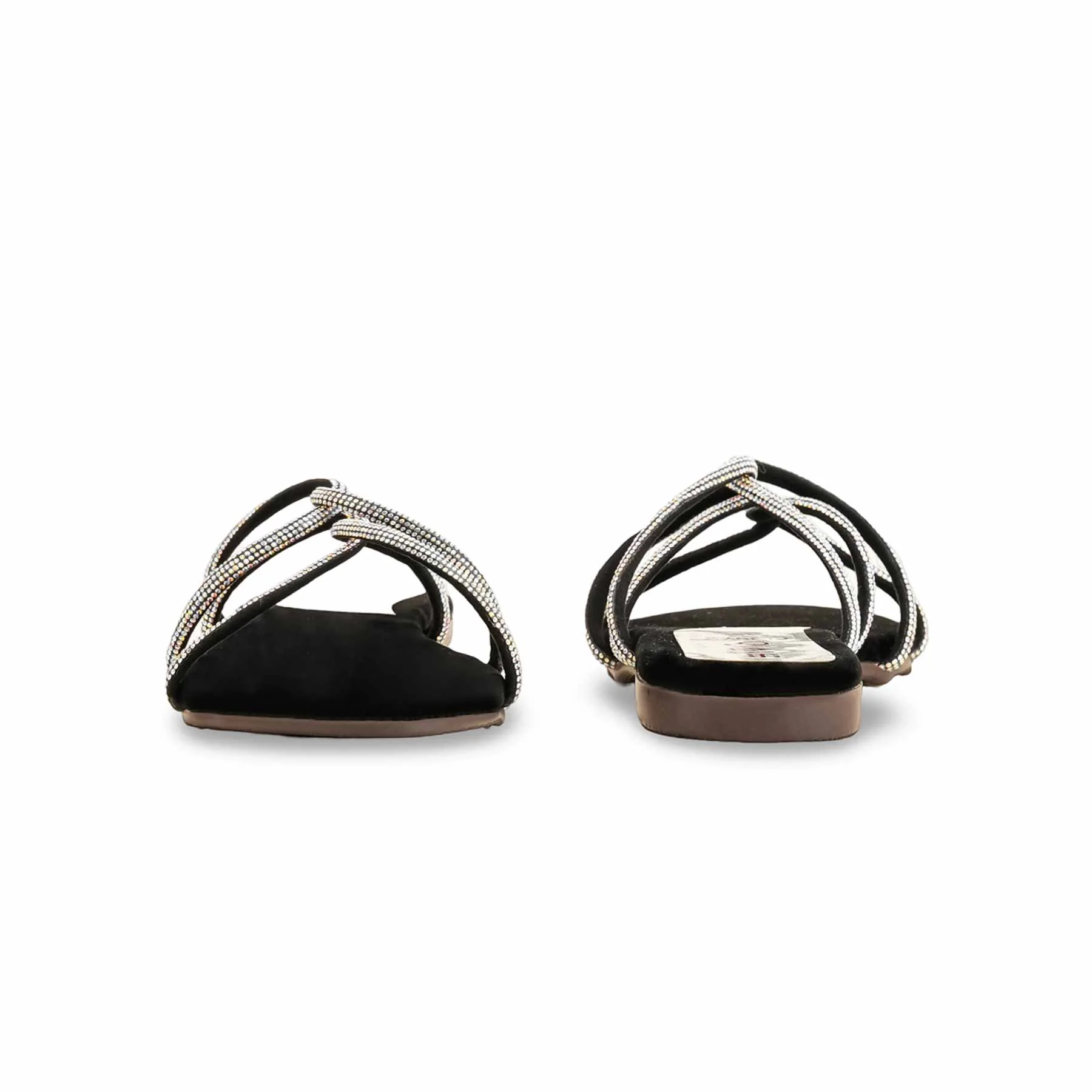 Black Casual Slipper For Ladies CL1972 - Image 4