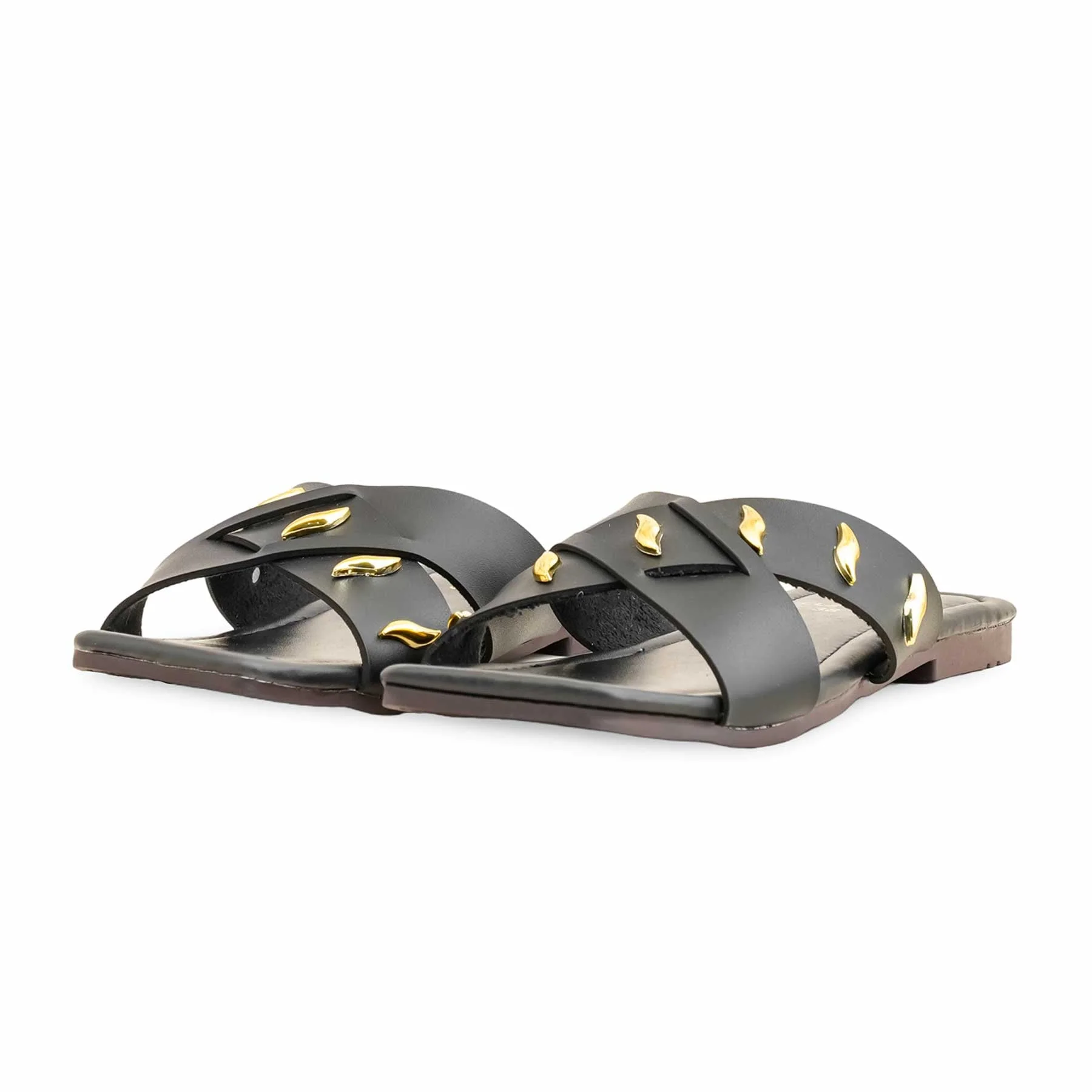 Black Casual Slipper For Ladies CL2003 - Image 3