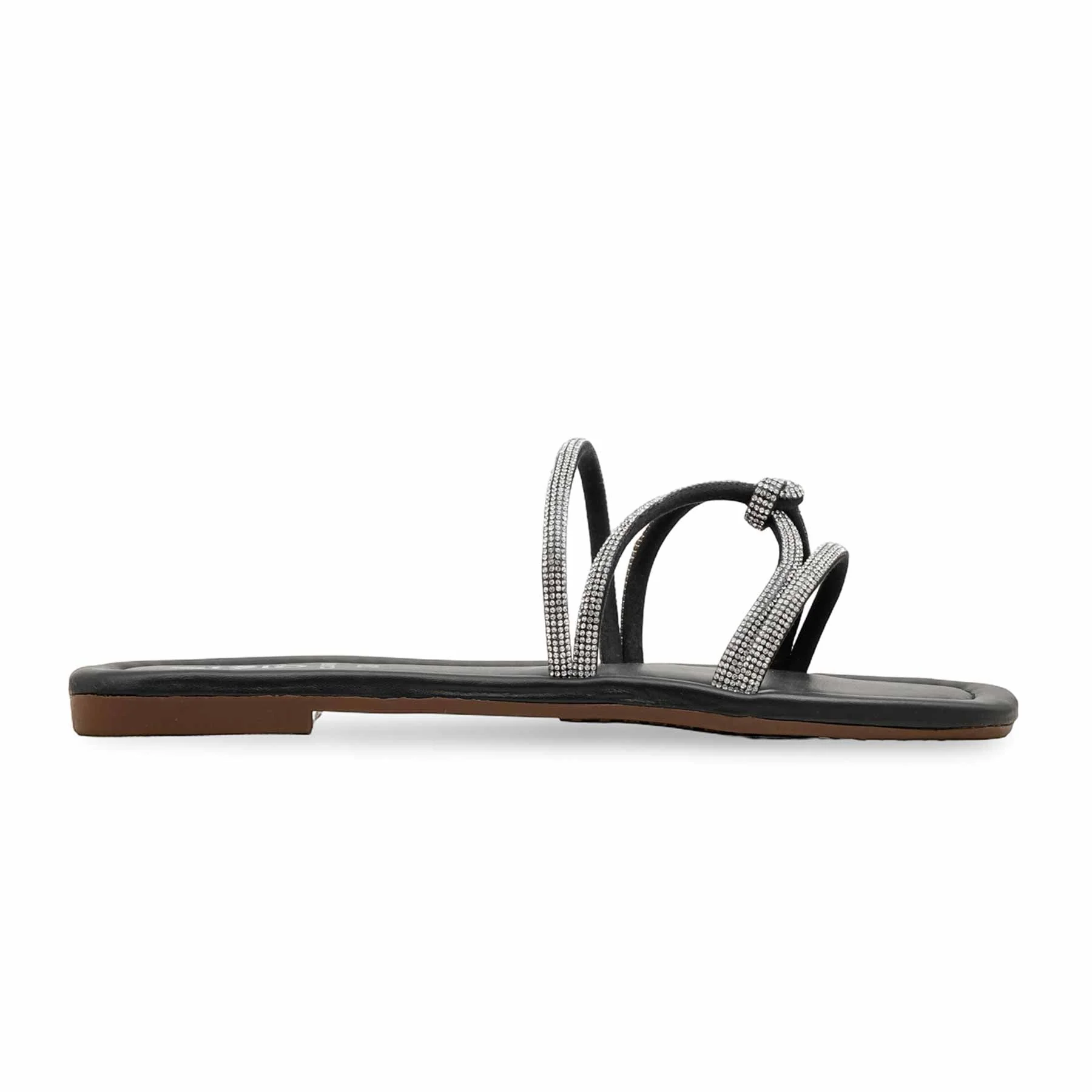 Black Casual Slipper For Ladies CL2087 - Image 2