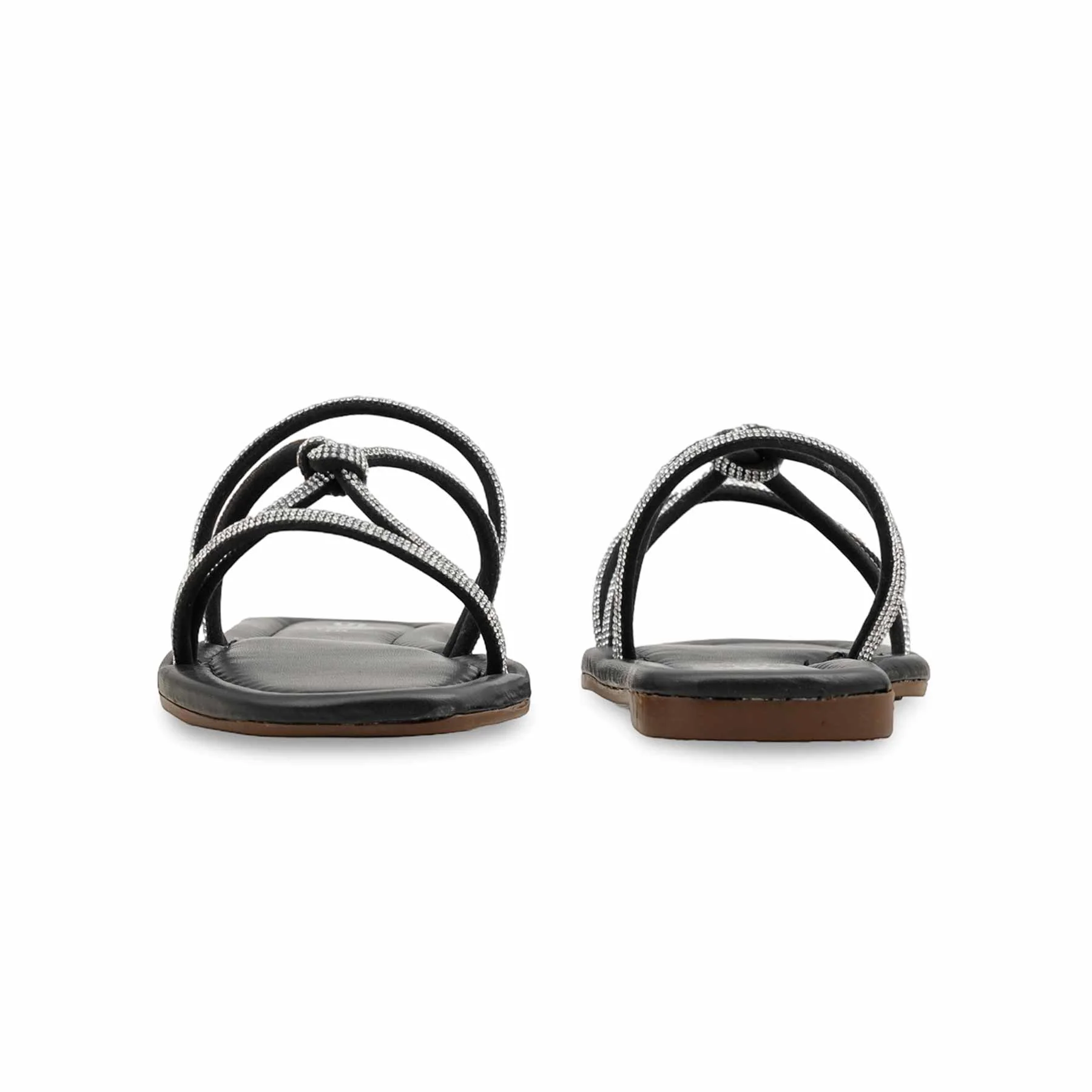 Black Casual Slipper For Ladies CL2087 - Image 4