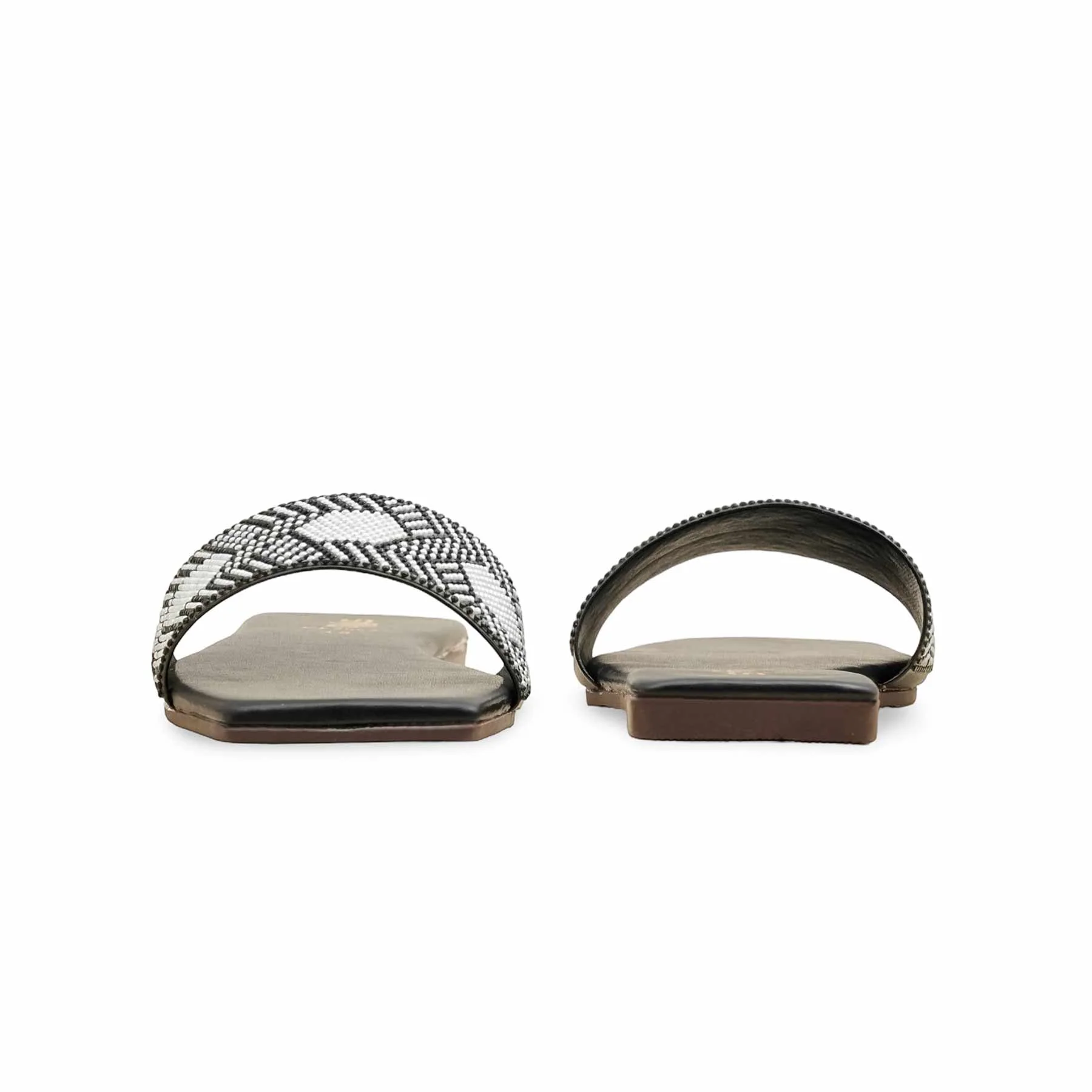 Black Casual Slipper For Ladies CL2095 - Image 4