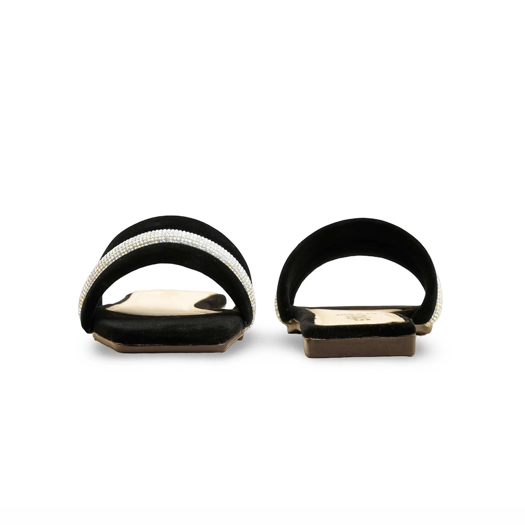 Black Casual Slipper For Ladies CL2100 - Image 4