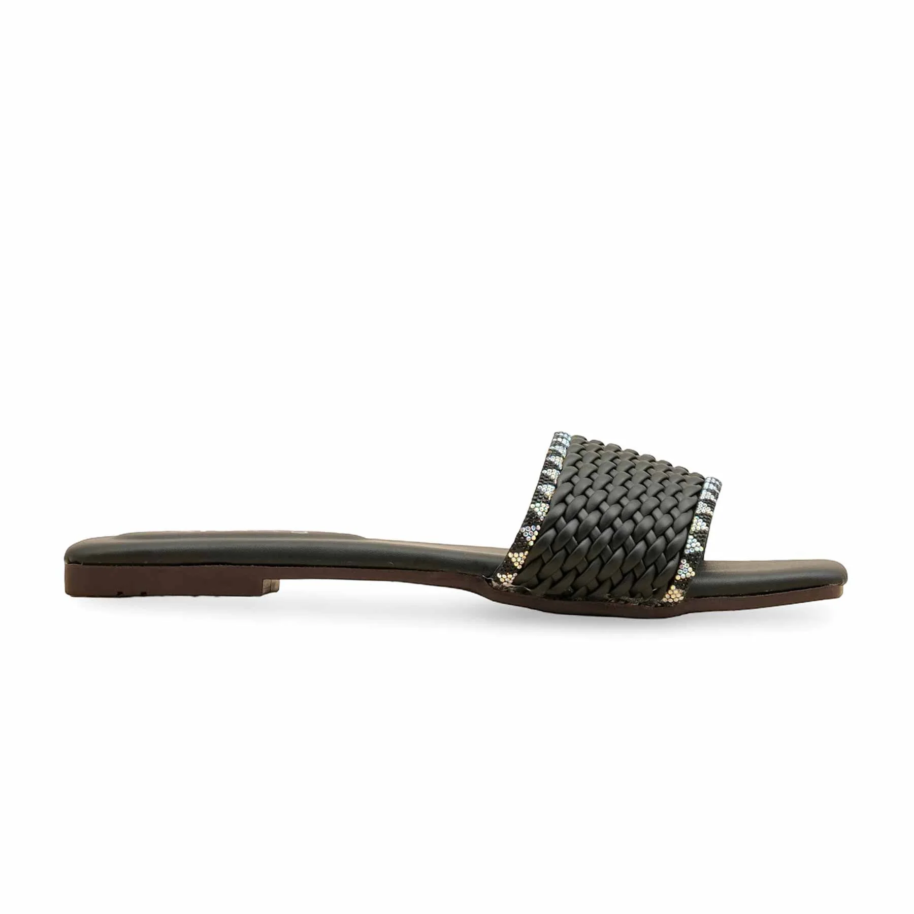 Black Casual Slipper For Ladies CL2117 - Image 2