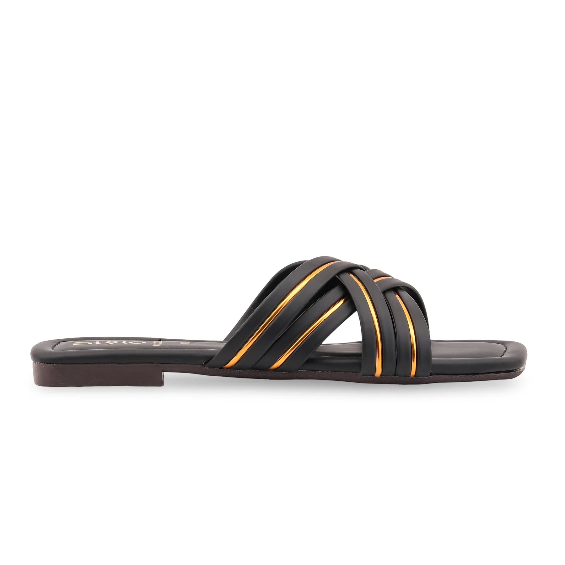 Black Casual Slipper For Ladies CL2202 - Image 2