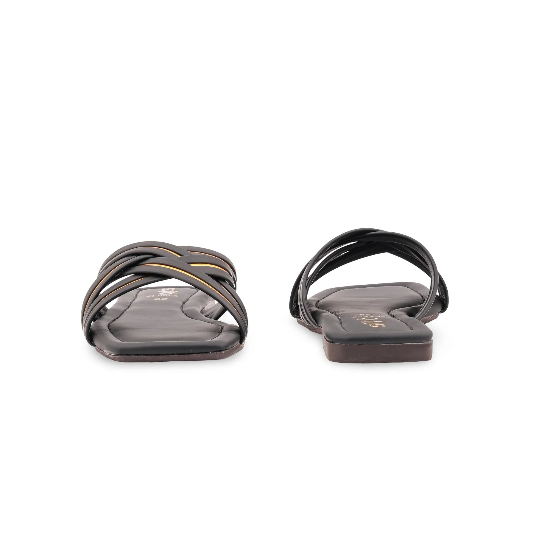 Black Casual Slipper For Ladies CL2202 - Image 4