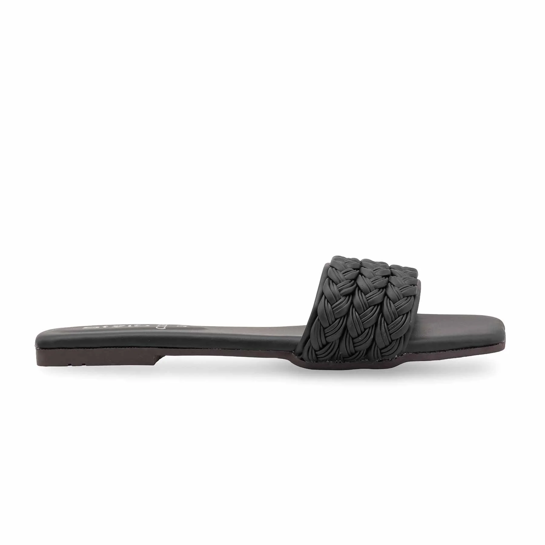 Black Casual Slipper For Ladies CL2226 - Image 2