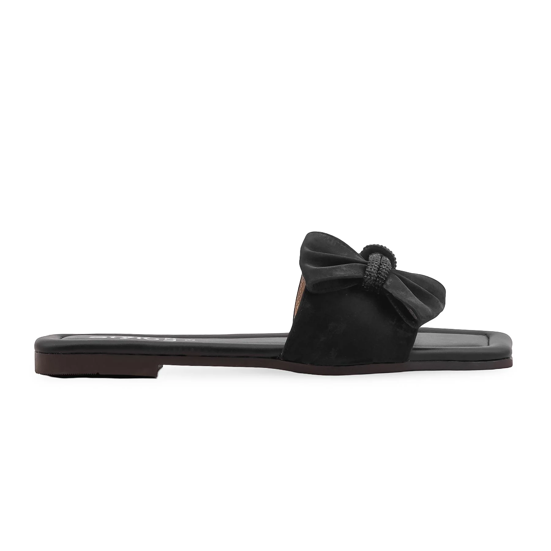 Black Casual Slipper For Ladies CL2259 - Image 2