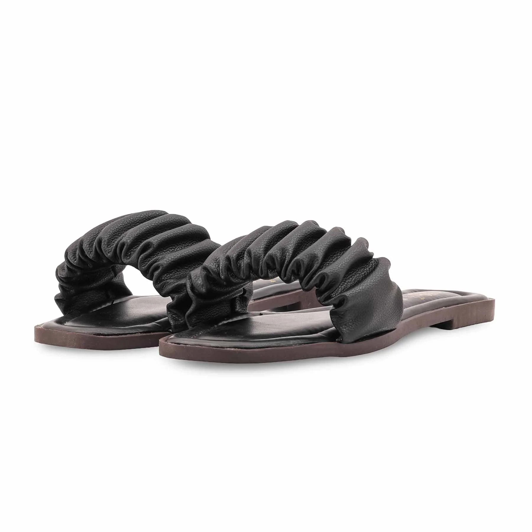 Black Casual Slipper For Ladies CL2274 - Image 3
