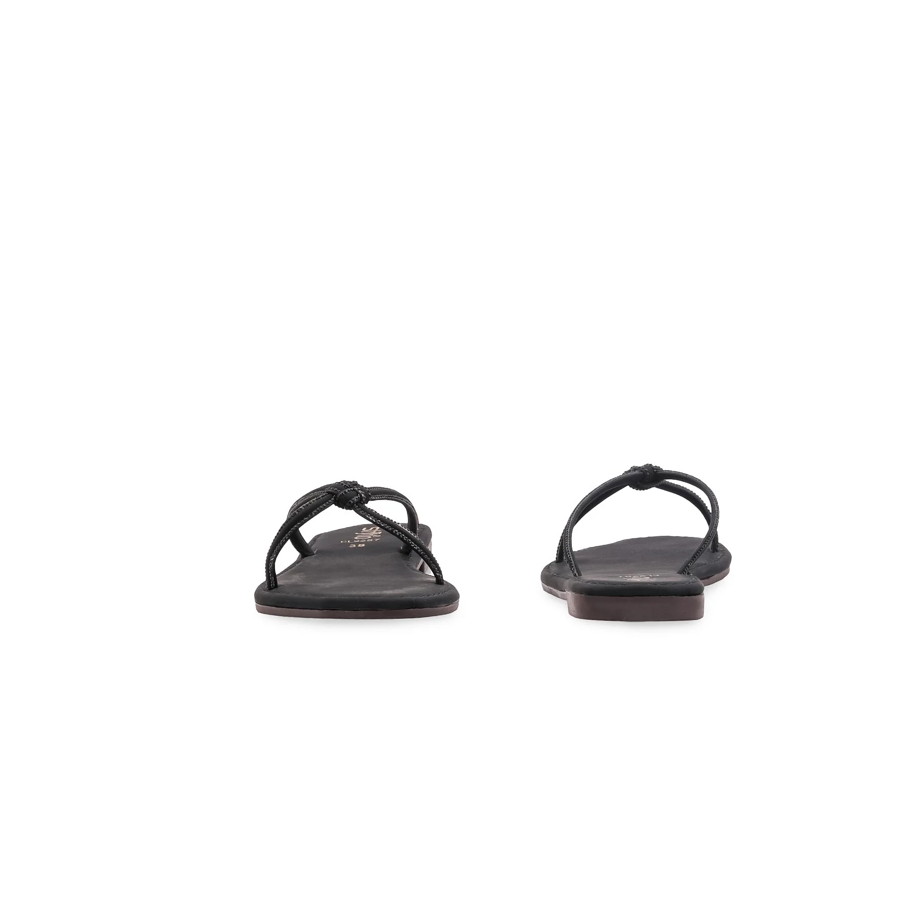 Black Casual Slipper For Ladies CL2287 - Image 4