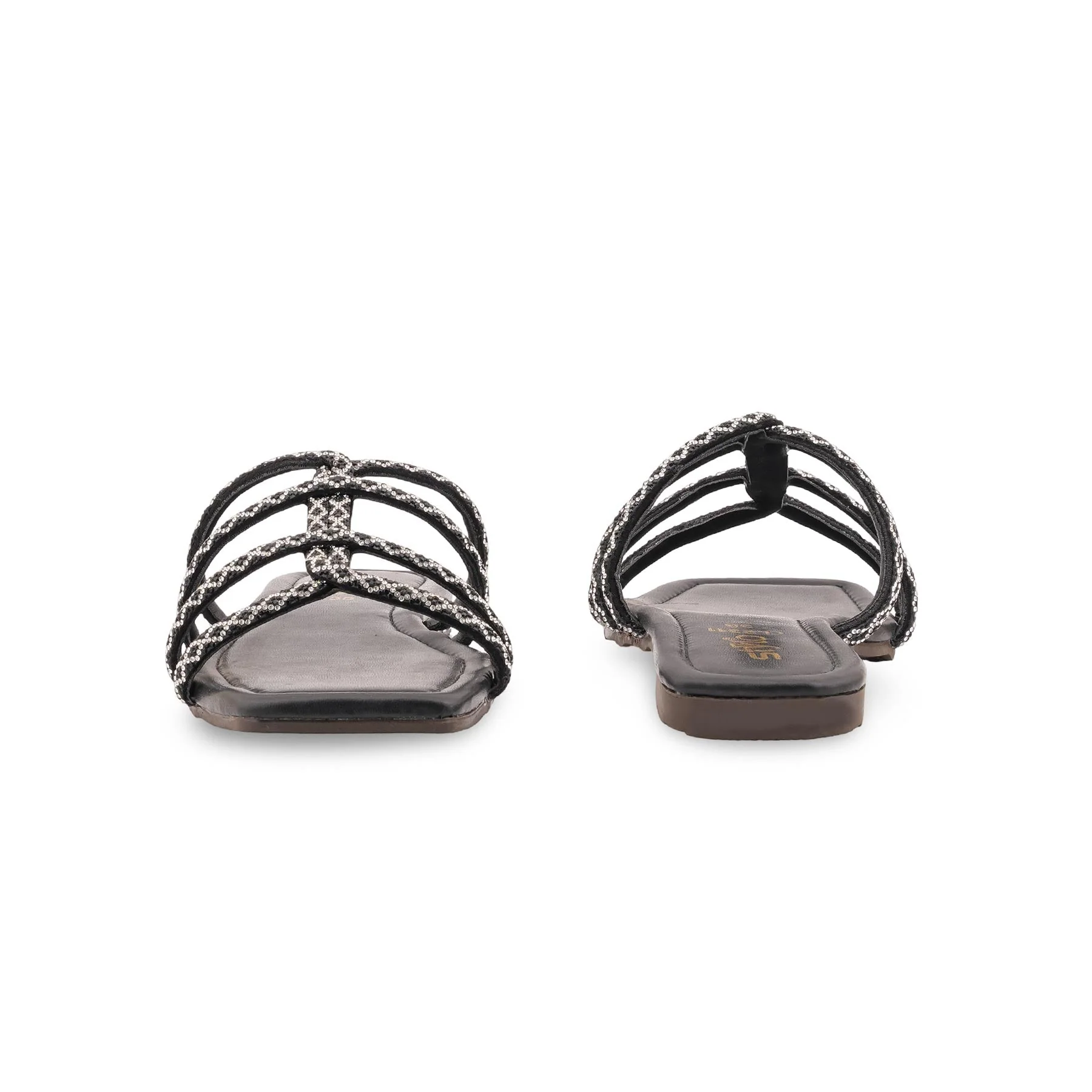 Black Casual Slipper For Ladies CL2311 - Image 4