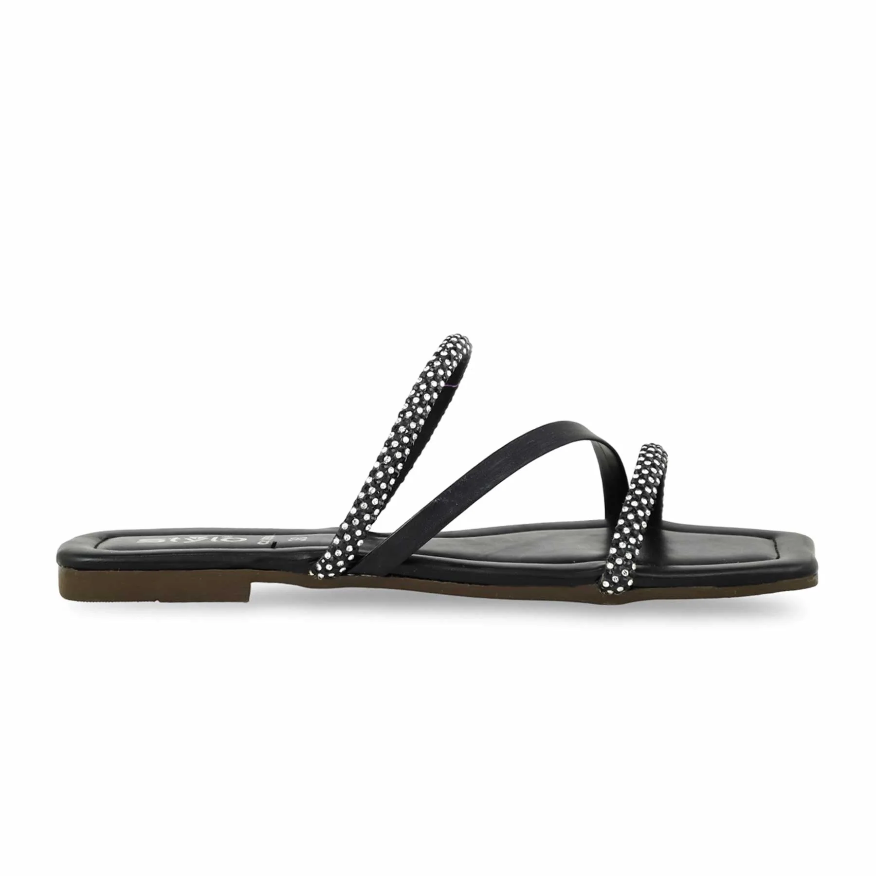 Black Casual Slipper For Women CL1890 - Image 2