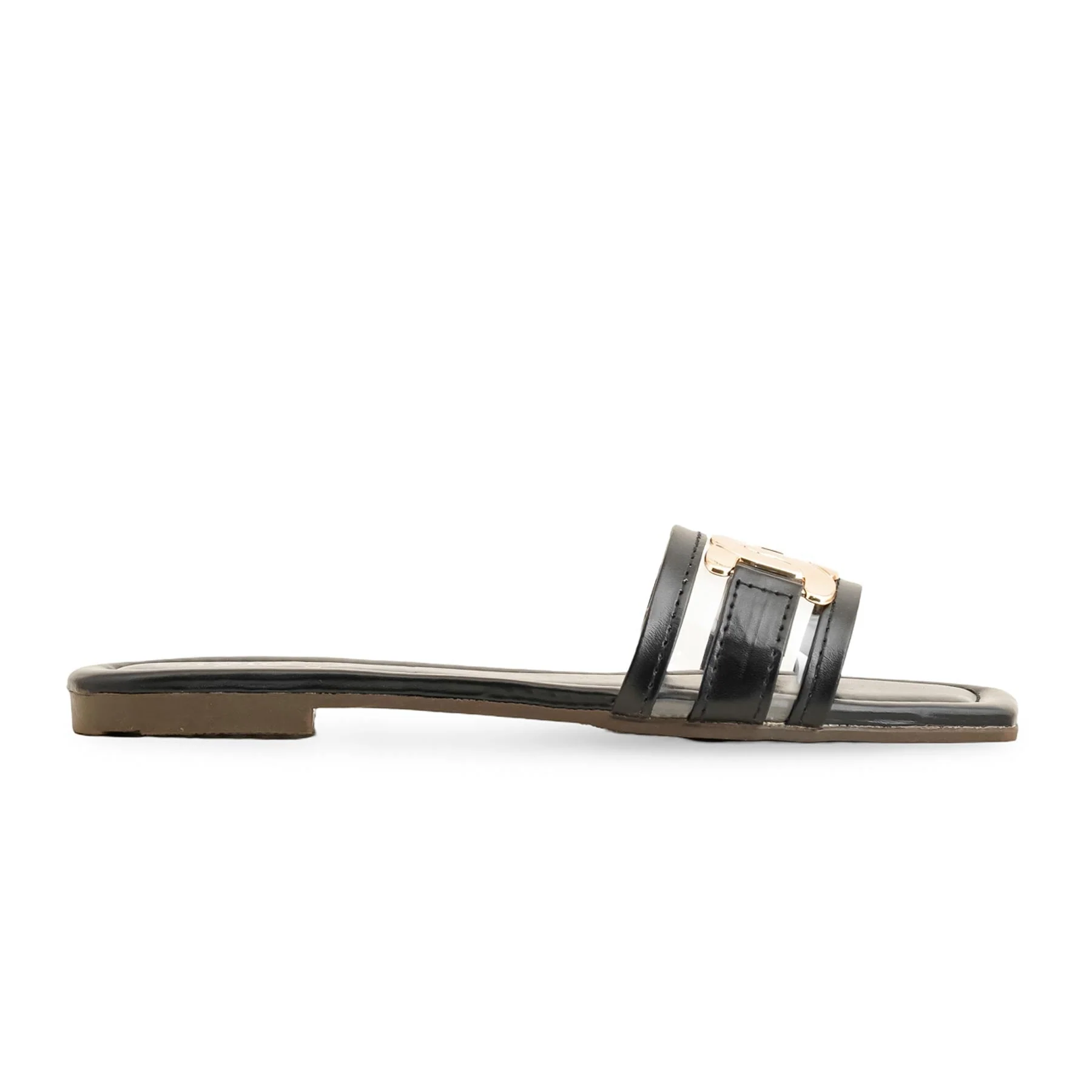 Black Casual Slipper For Women CL1967 - Image 2
