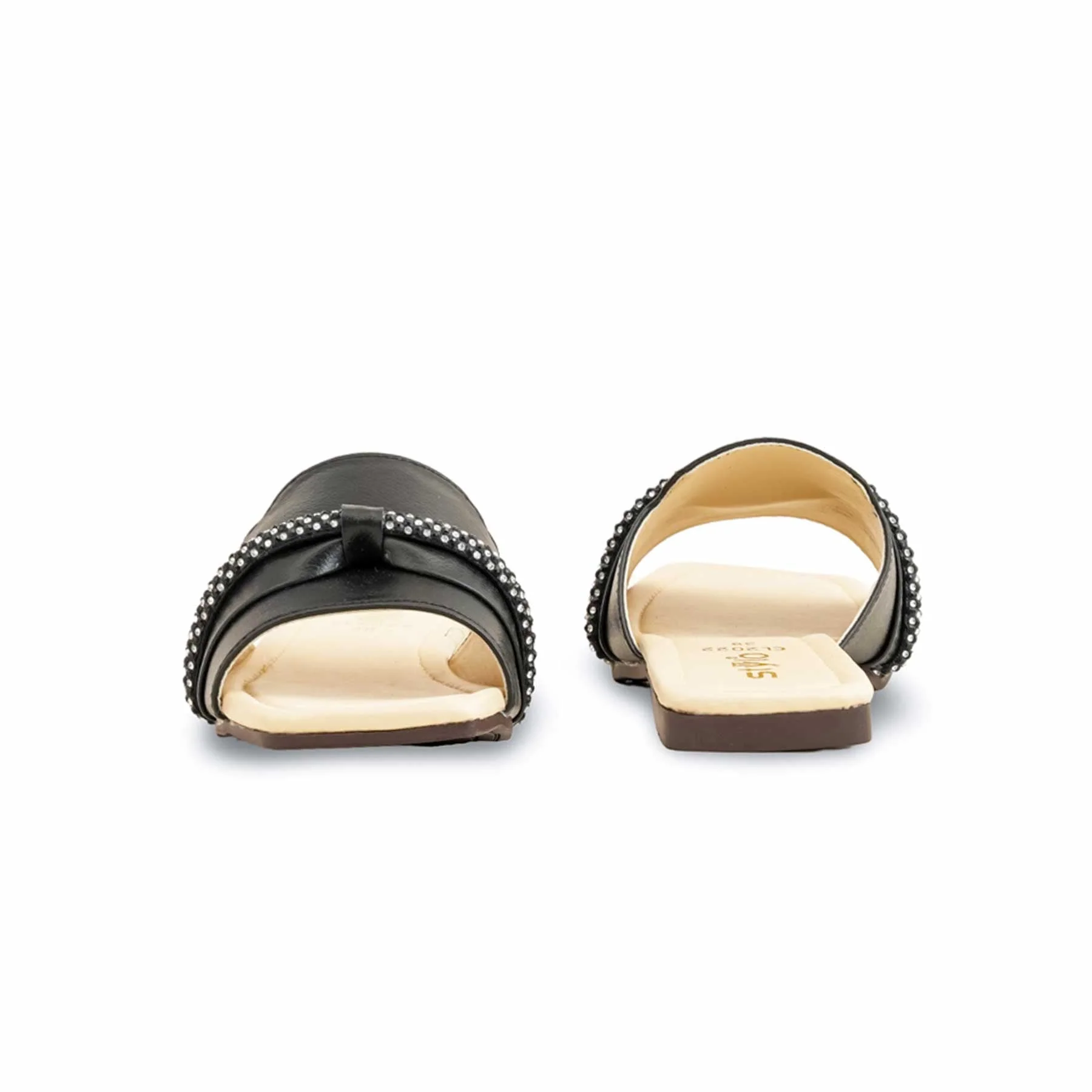 Black Casual Slipper For Women CL2022 - Image 4