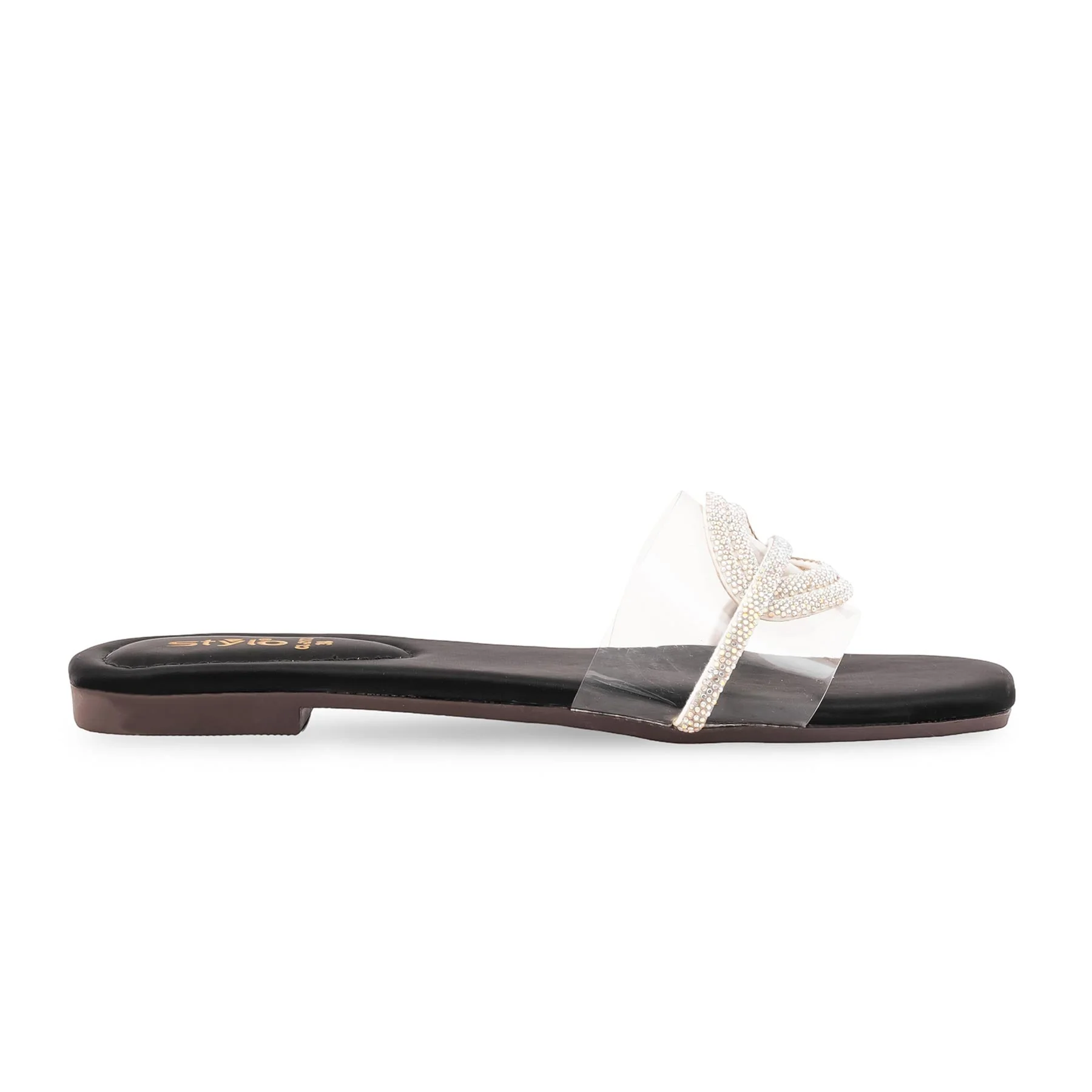 Black Casual Slipper For Women CL2172 - Image 2
