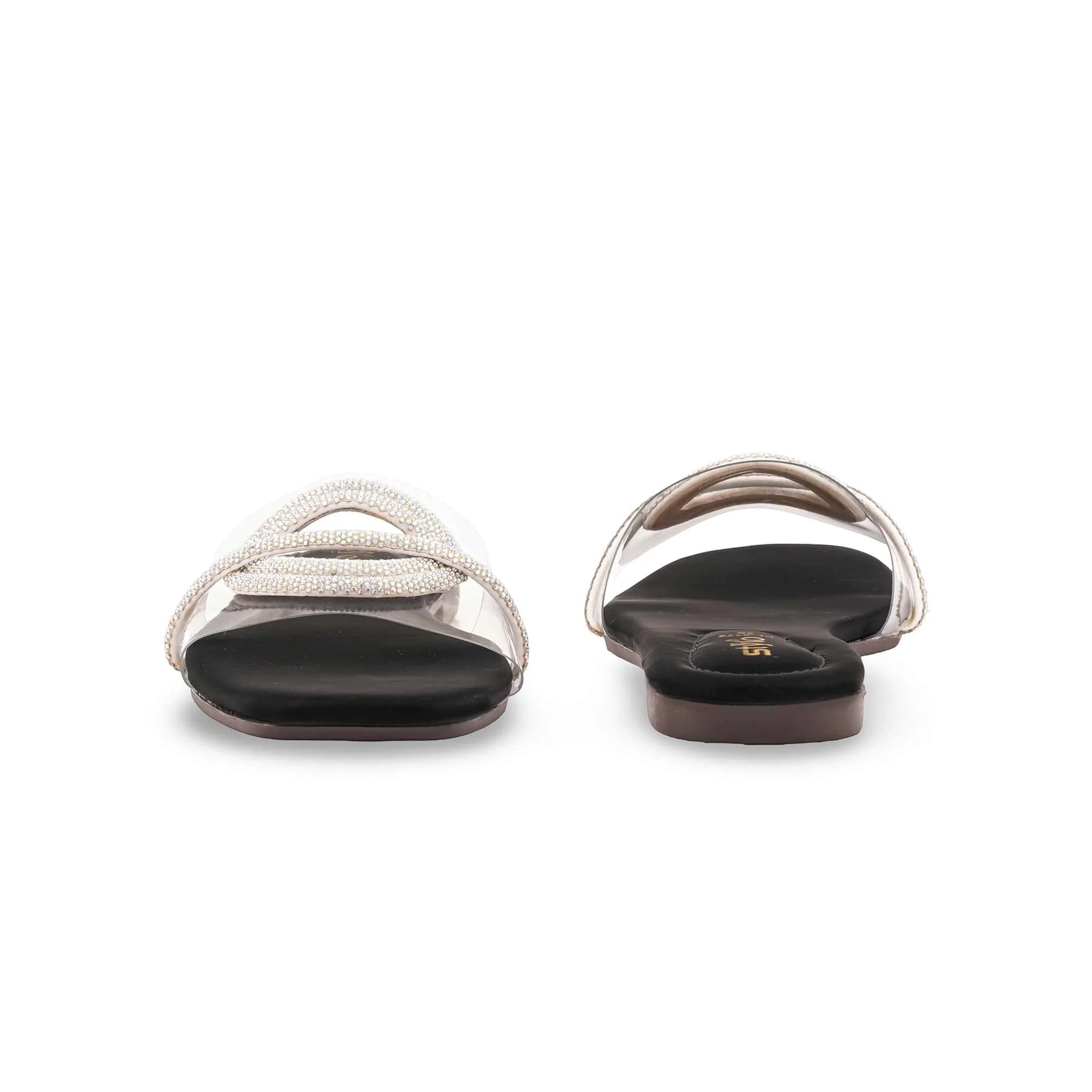 Black Casual Slipper For Women CL2172 - Image 4