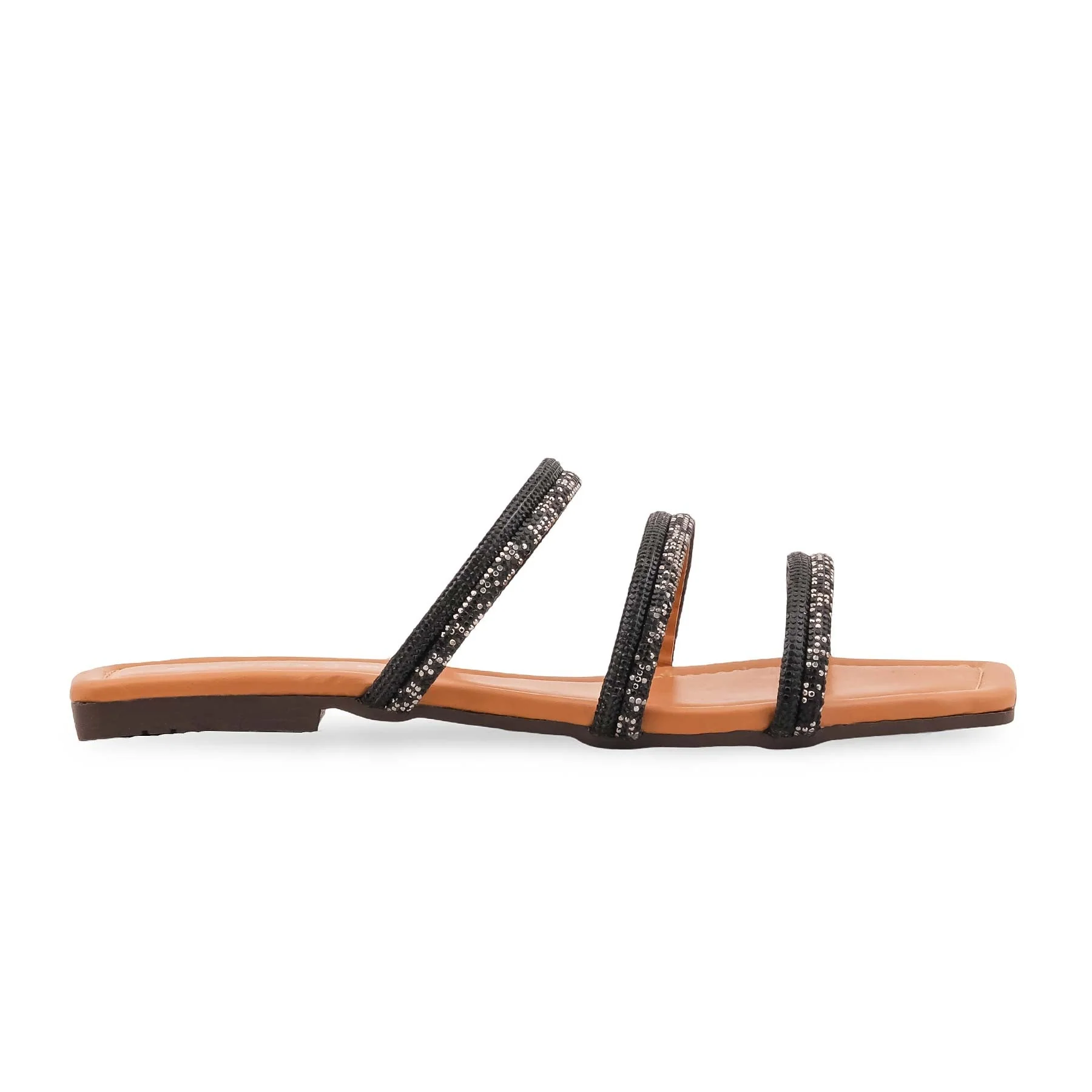 Black Casual Slipper For Women CL2219 - Image 2