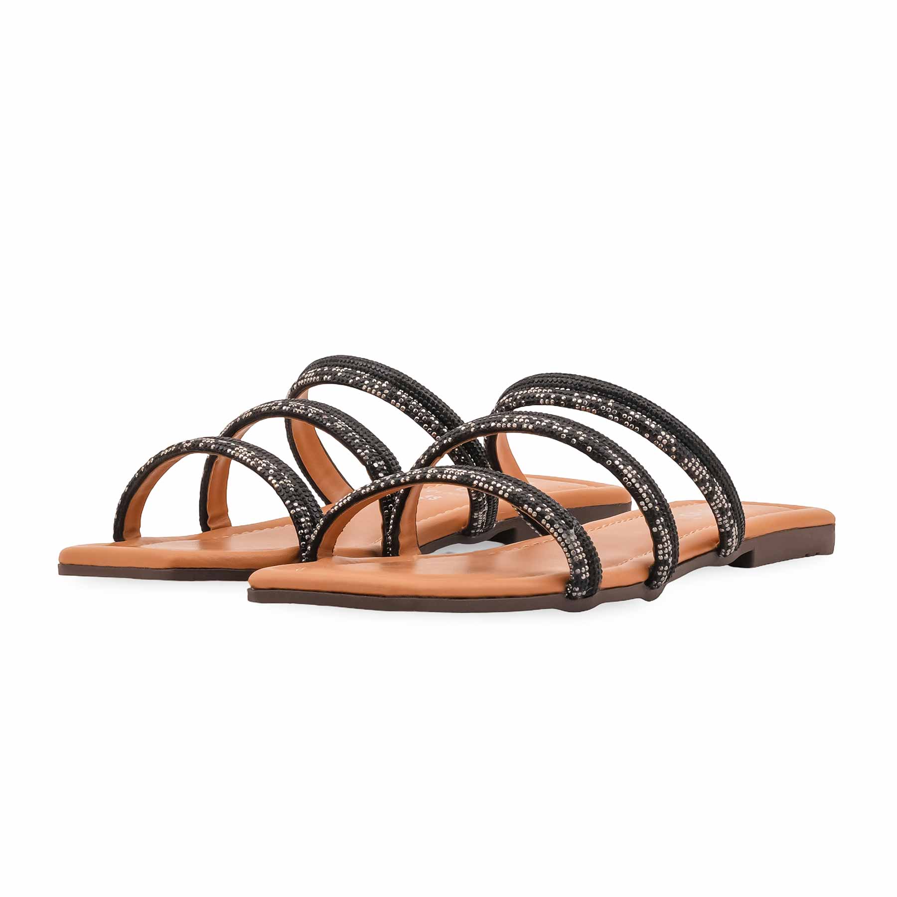 Black Casual Slipper For Women CL2219 - Image 3