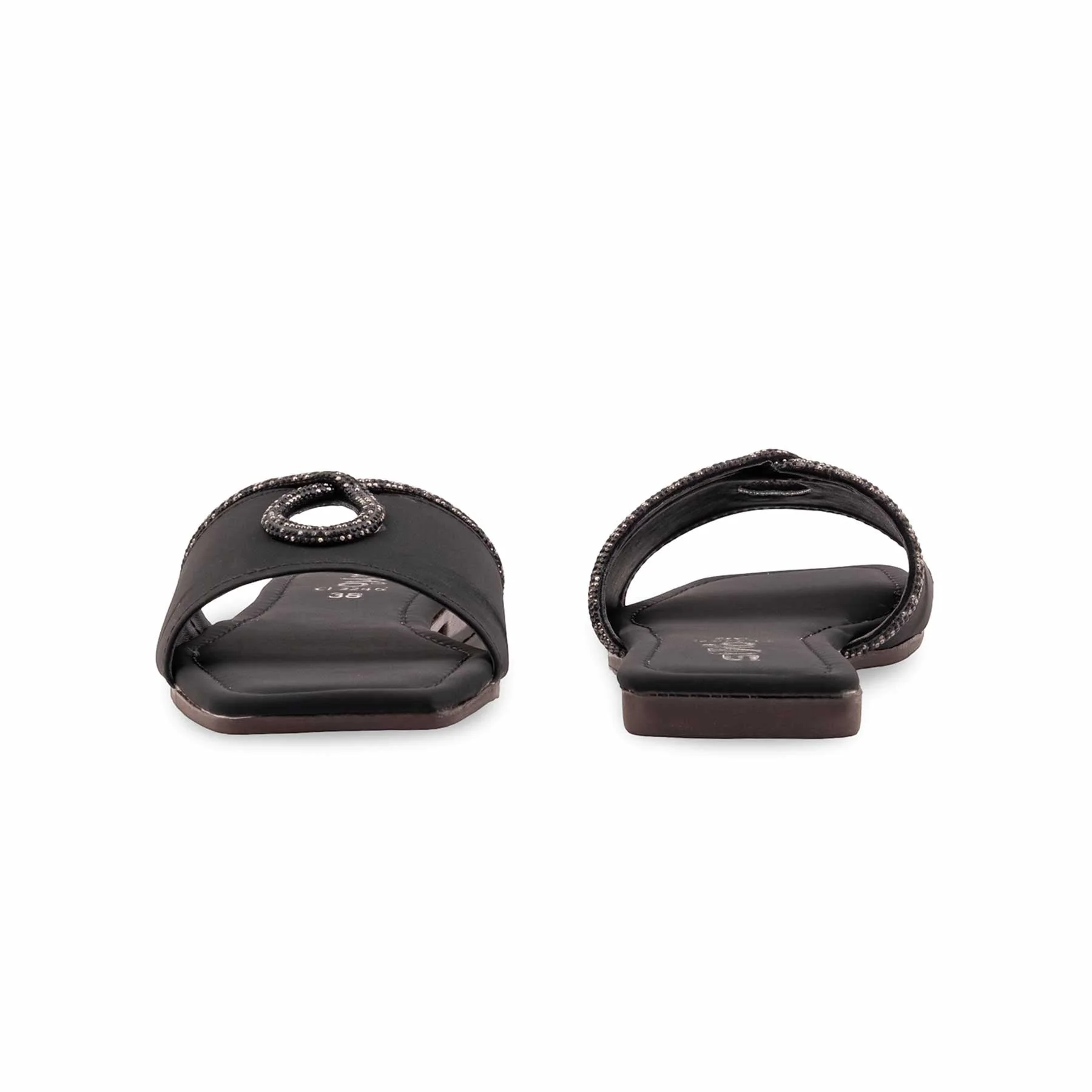 Black Casual Slipper For Women CL2246 - Image 4
