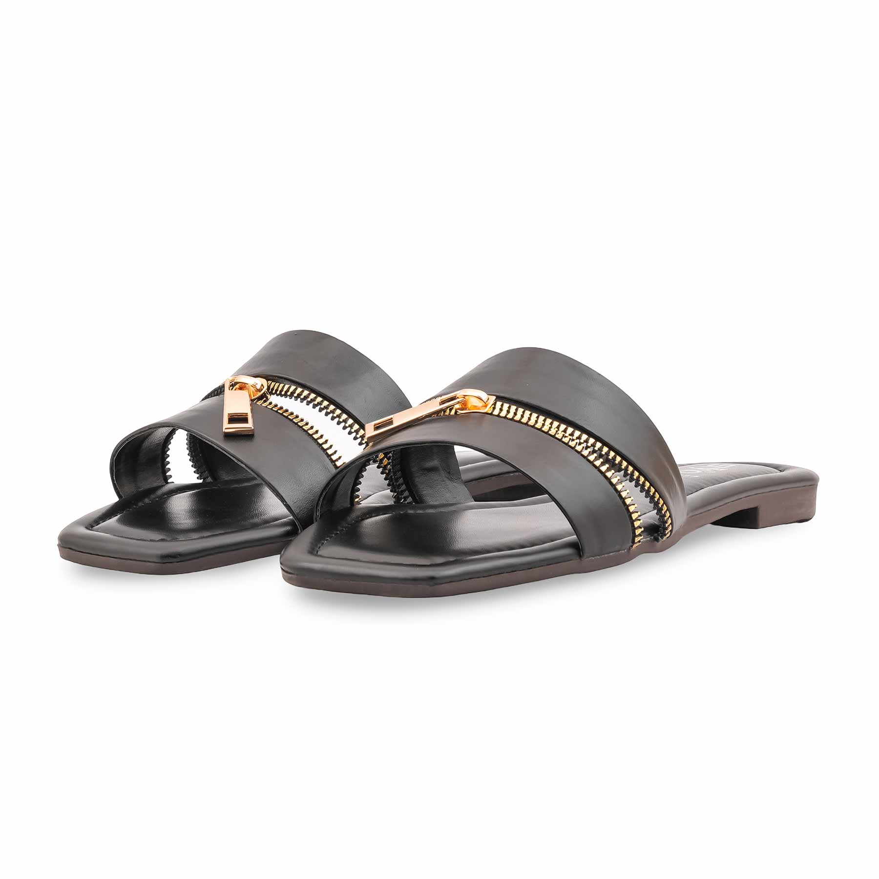 Black Casual Slipper For Women CL2254 - Image 3