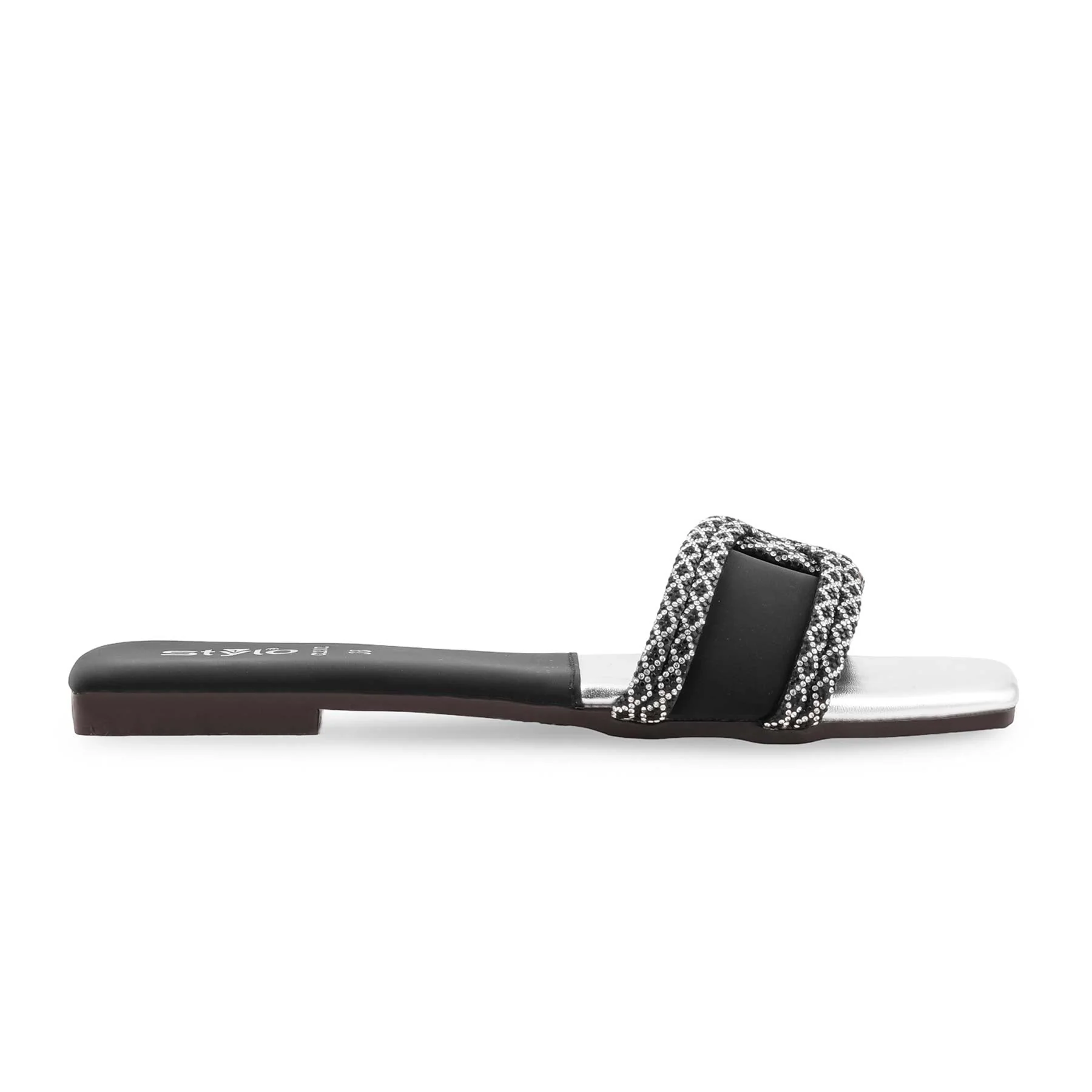 Black Casual Slipper For Women CL2302 - Image 2