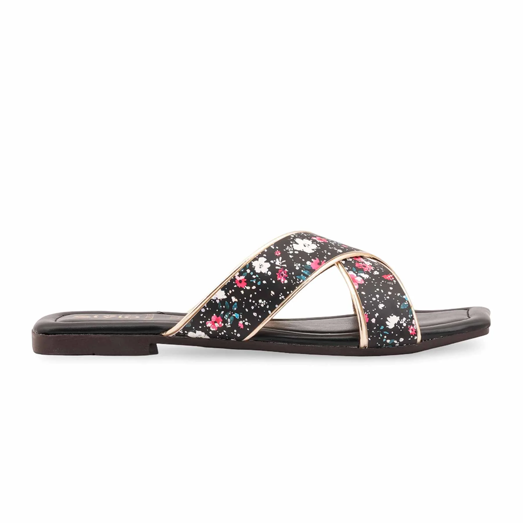 Black Casual Slipper For Women CL2305 - Image 2
