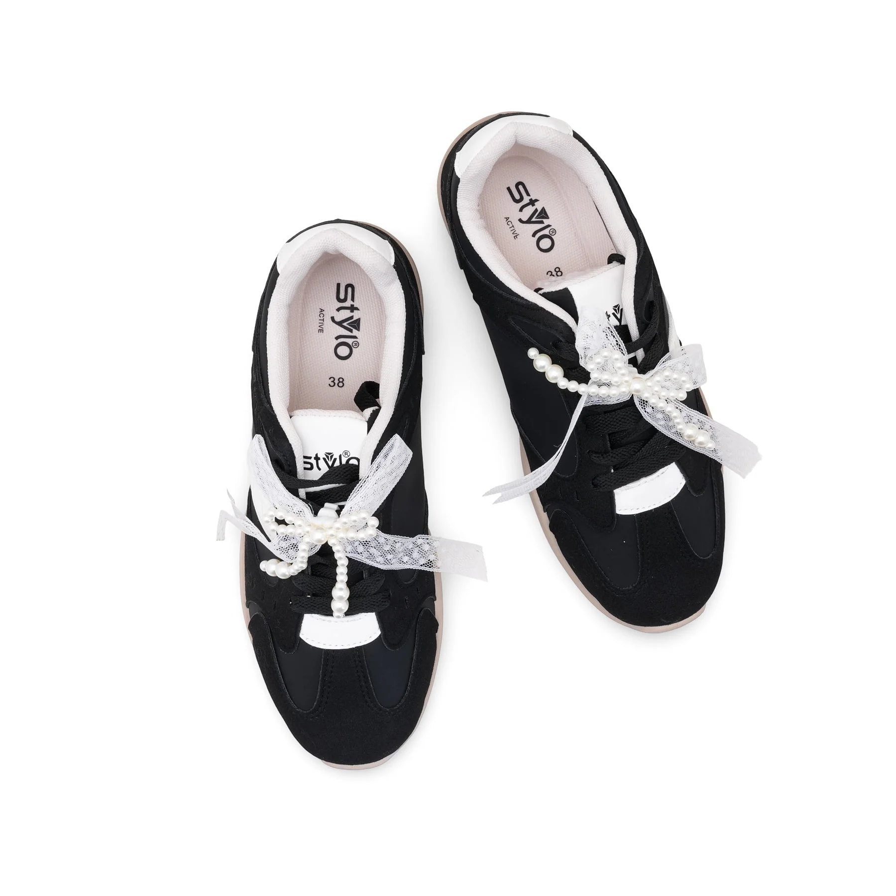 Black Casual Sneaker For Ladies AT7458 - Image 5